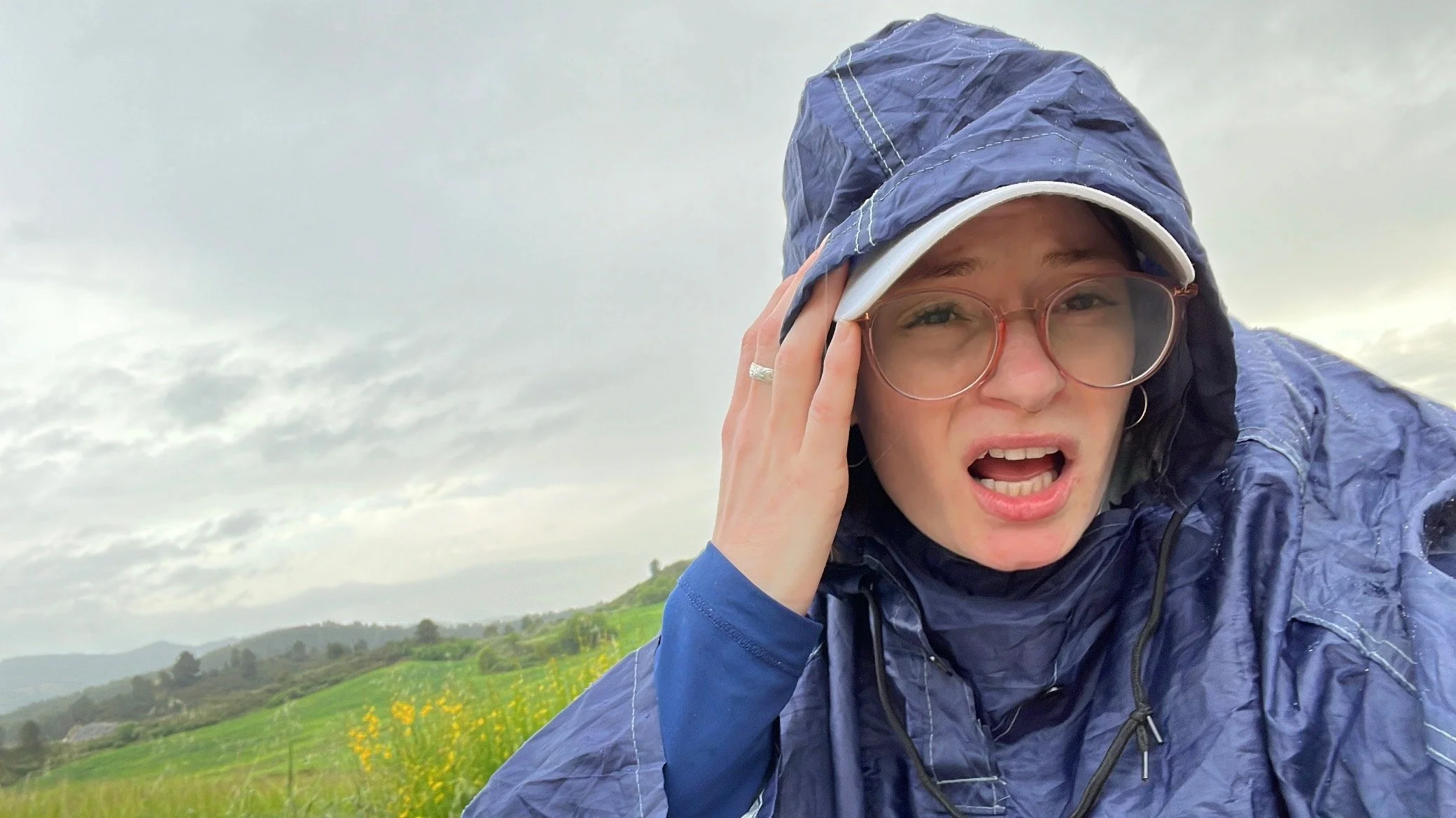 Caught in the rain, Camino Frances, May 2025.jpeg
