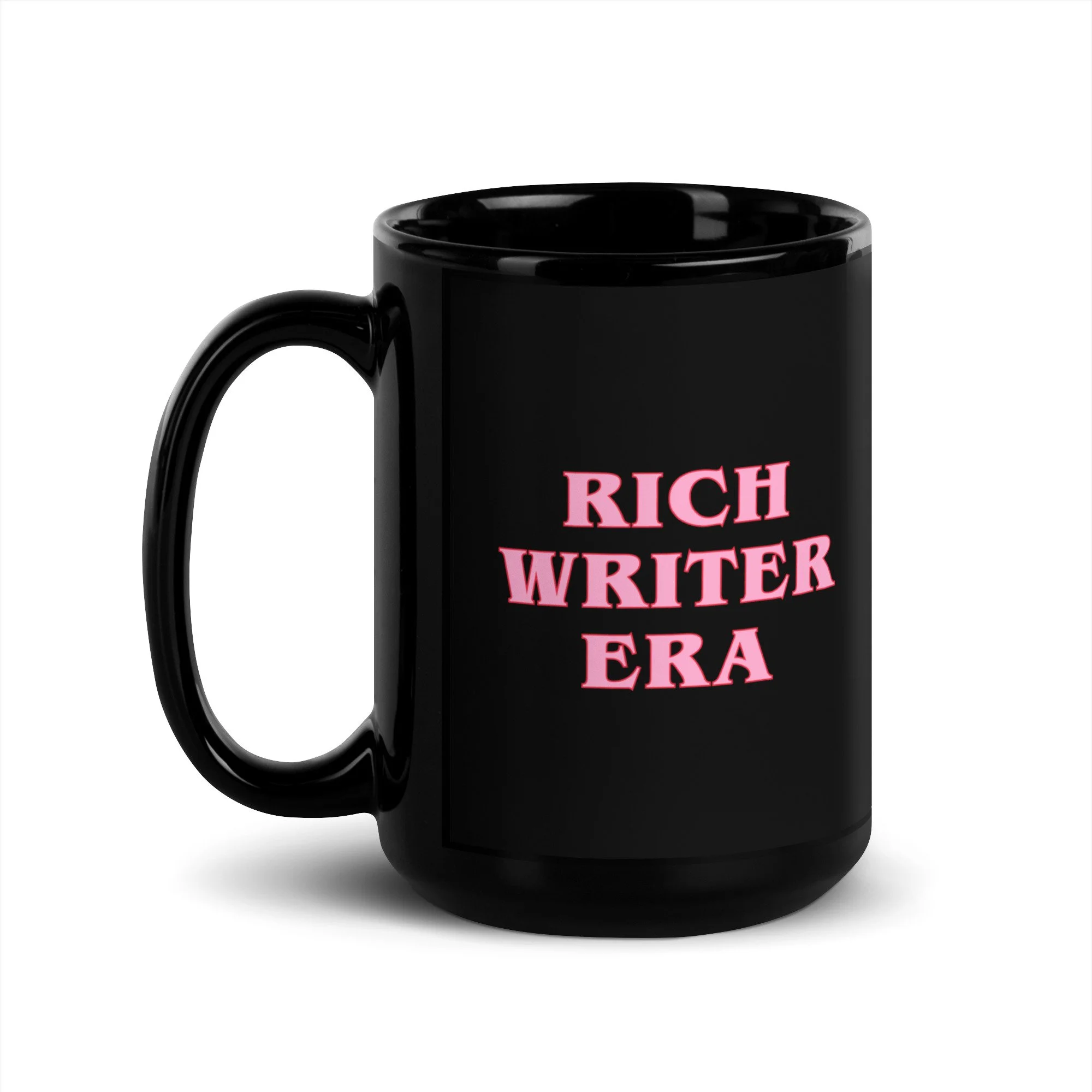 Rich Writer Era - Black Glossy Mug