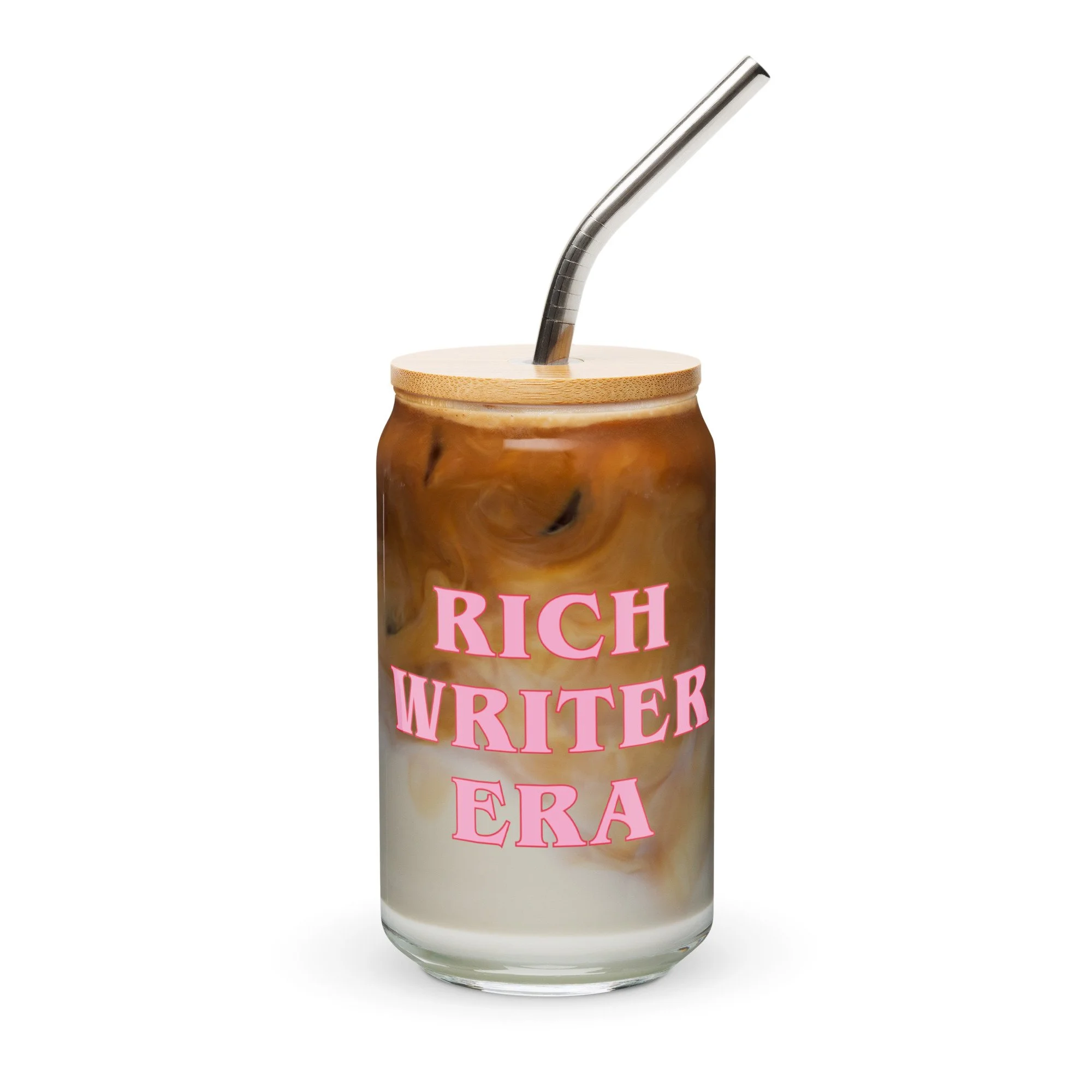 Rich Writer Era - Iced Coffee Glass