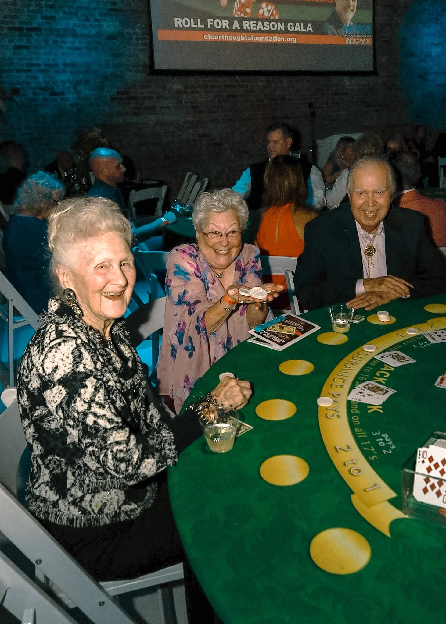 Fun at Casino Night Charity Event