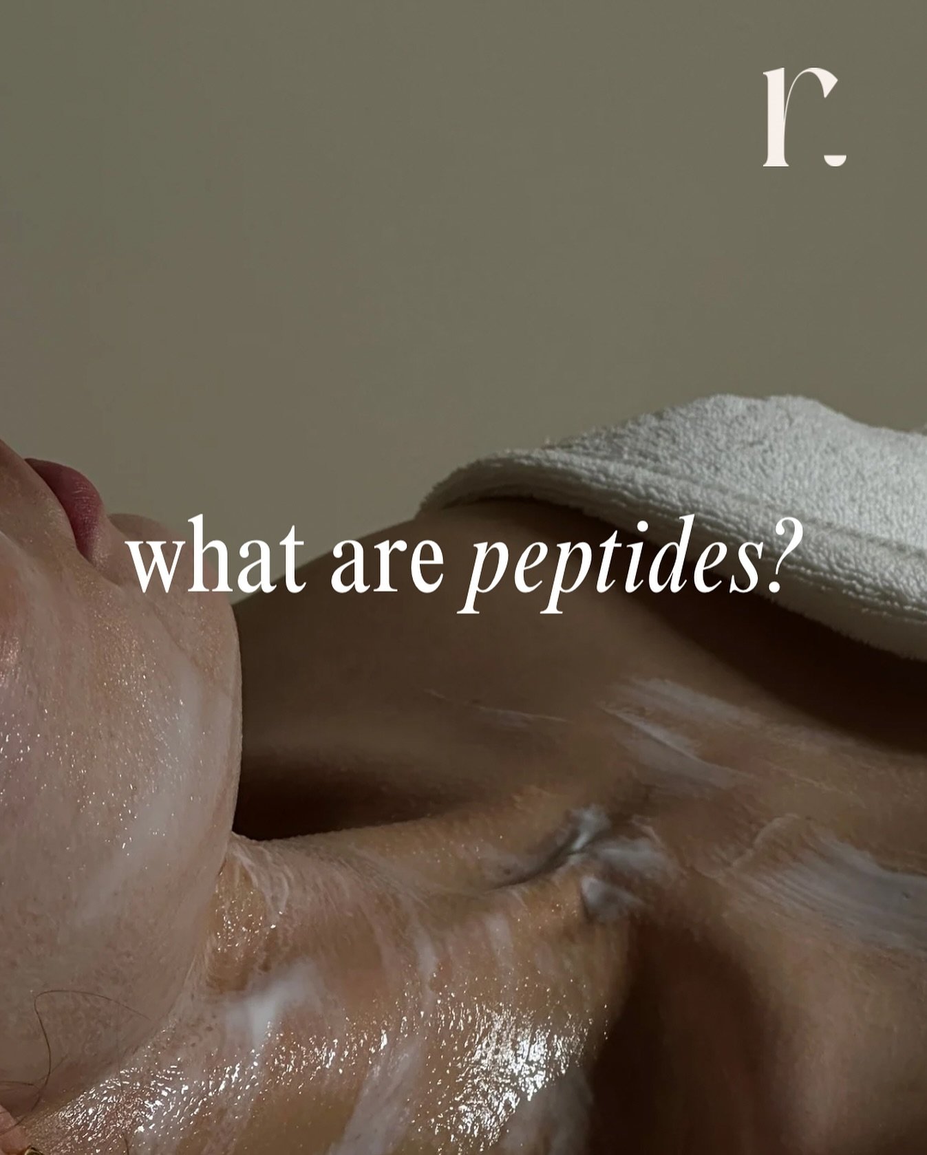 Peptides 💧

Peptides are a string of amino acids that can be found in skin care. They act as messengers signaling the skin cells to produce more collagen 📩

These powerful ingredients can help improve; 
-Collagen &amp; Elastin Production 
-Wrinkle 