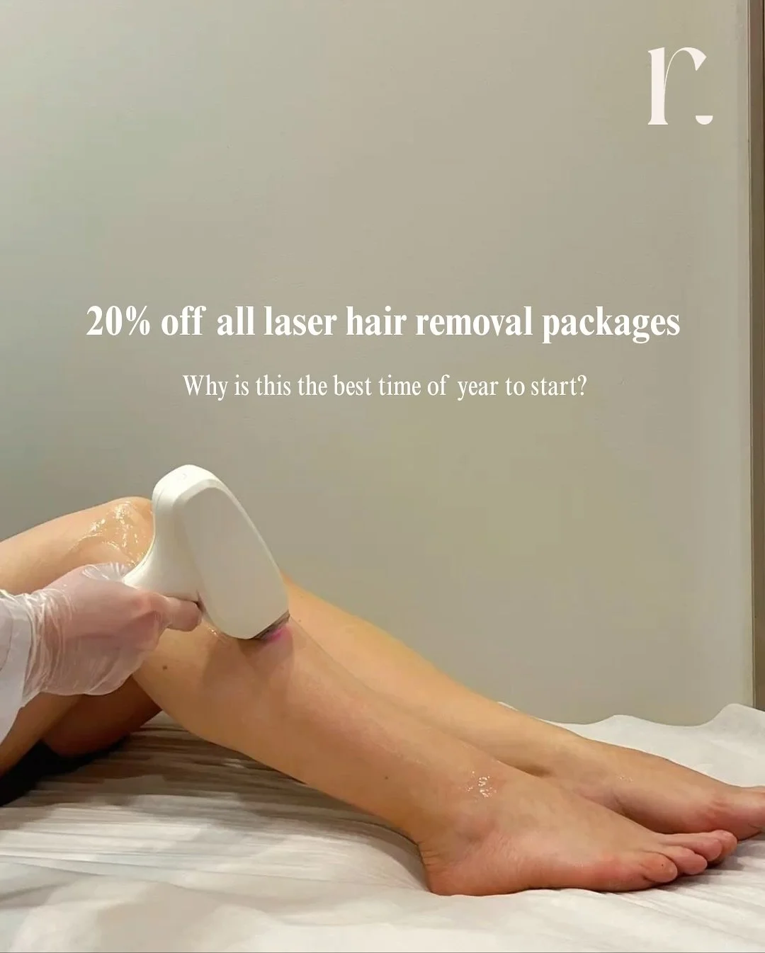 OCTOBER ONLY!! 

Start your laser hair removal journey now in order to see results by the summer. 🌞