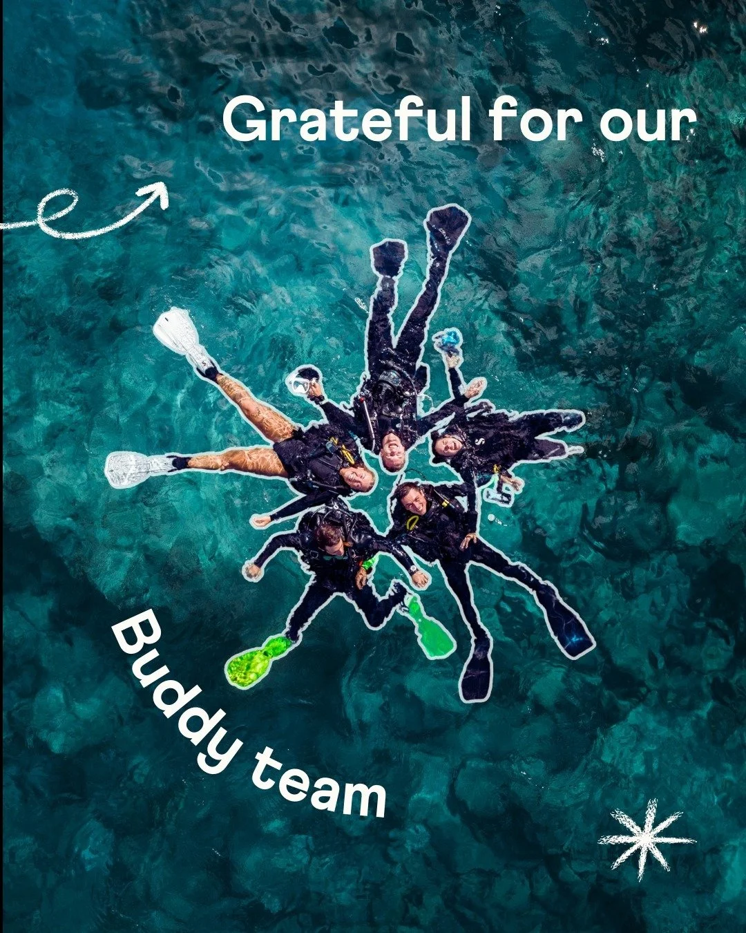 Happy Thanksgiving from our Dive With Buddy family to yours! 💙

We're beyond grateful for this incredible community, from the dive shops that believe in us, to our amazing team who makes the magic happen, and all of YOU who dive in, support, and exp