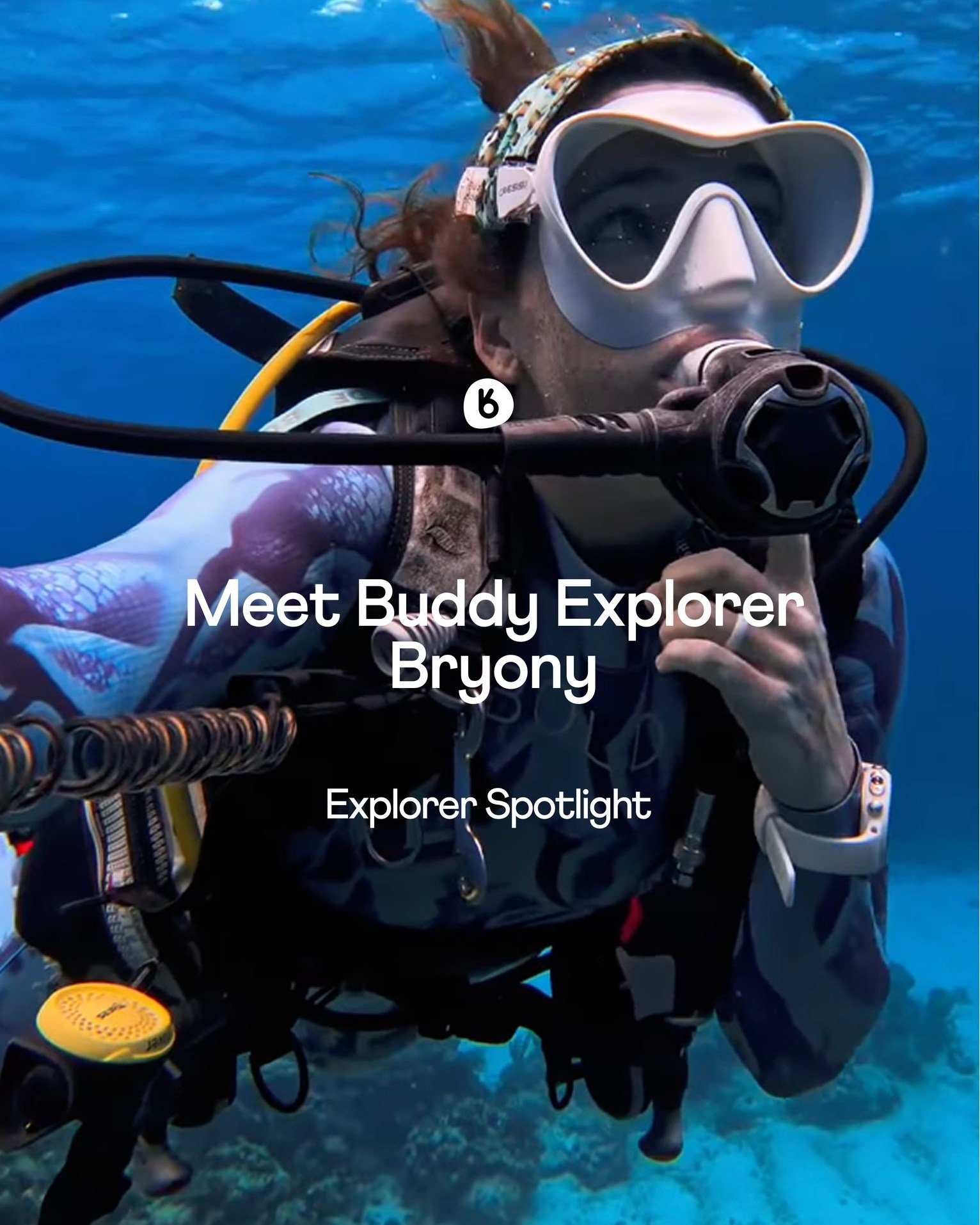 Meet @divewithb  A scuba instructor, marine biologist, and social media manager based in Roat&aacute;n 🌴

She&rsquo;s been part of our Buddy Explorer crew as a creator and ambassador, and we&rsquo;re excited to now have her helping bring dive sites 
