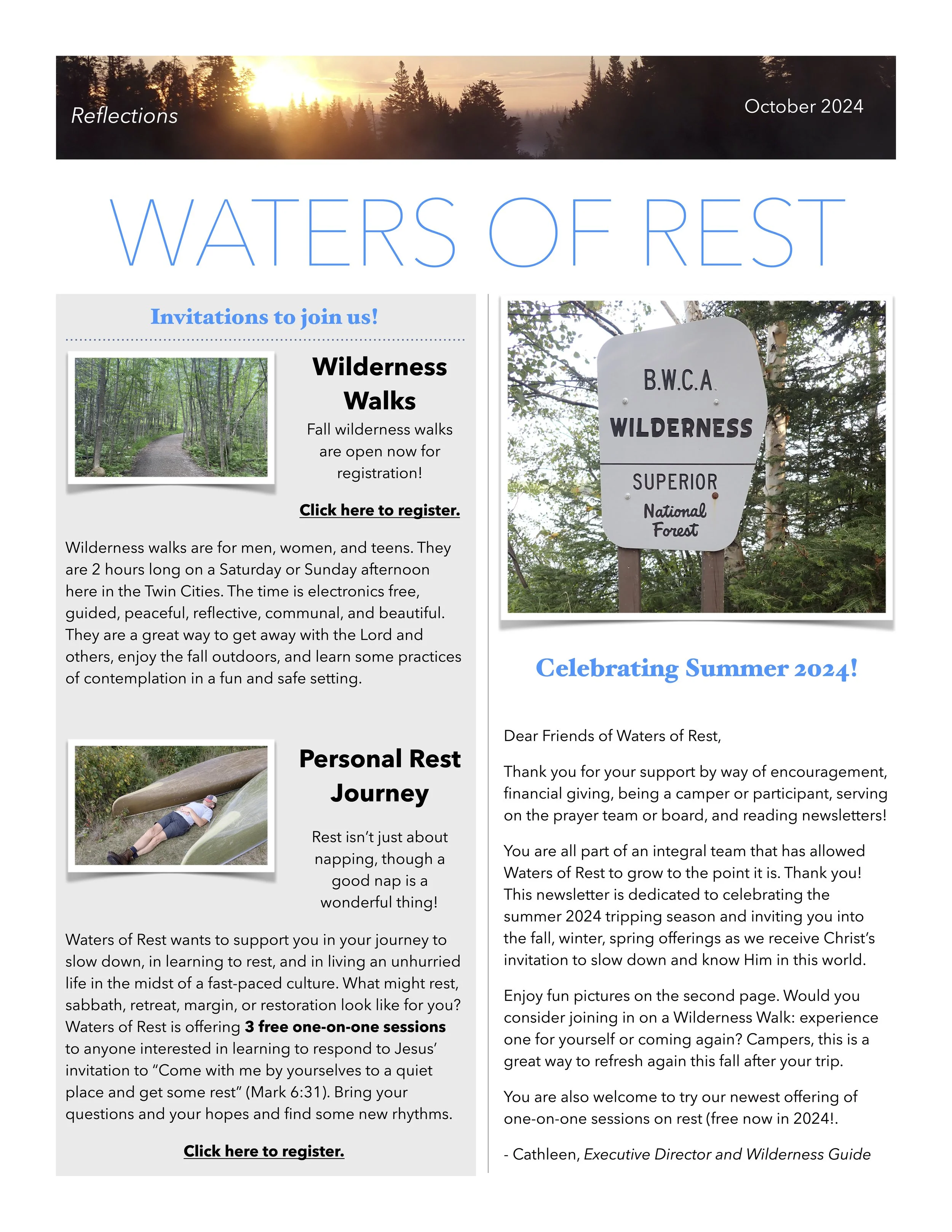 October 2024 - Celebrating the 2024 BW Trips!