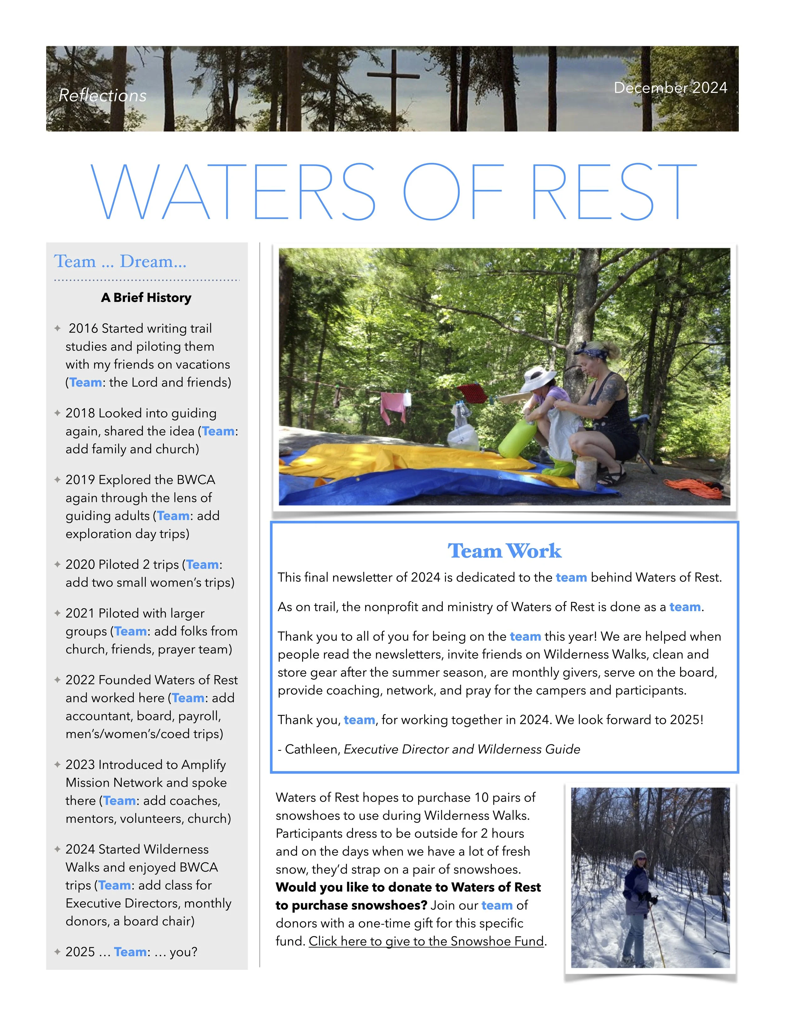 December 2024 - Dedicated to the Team