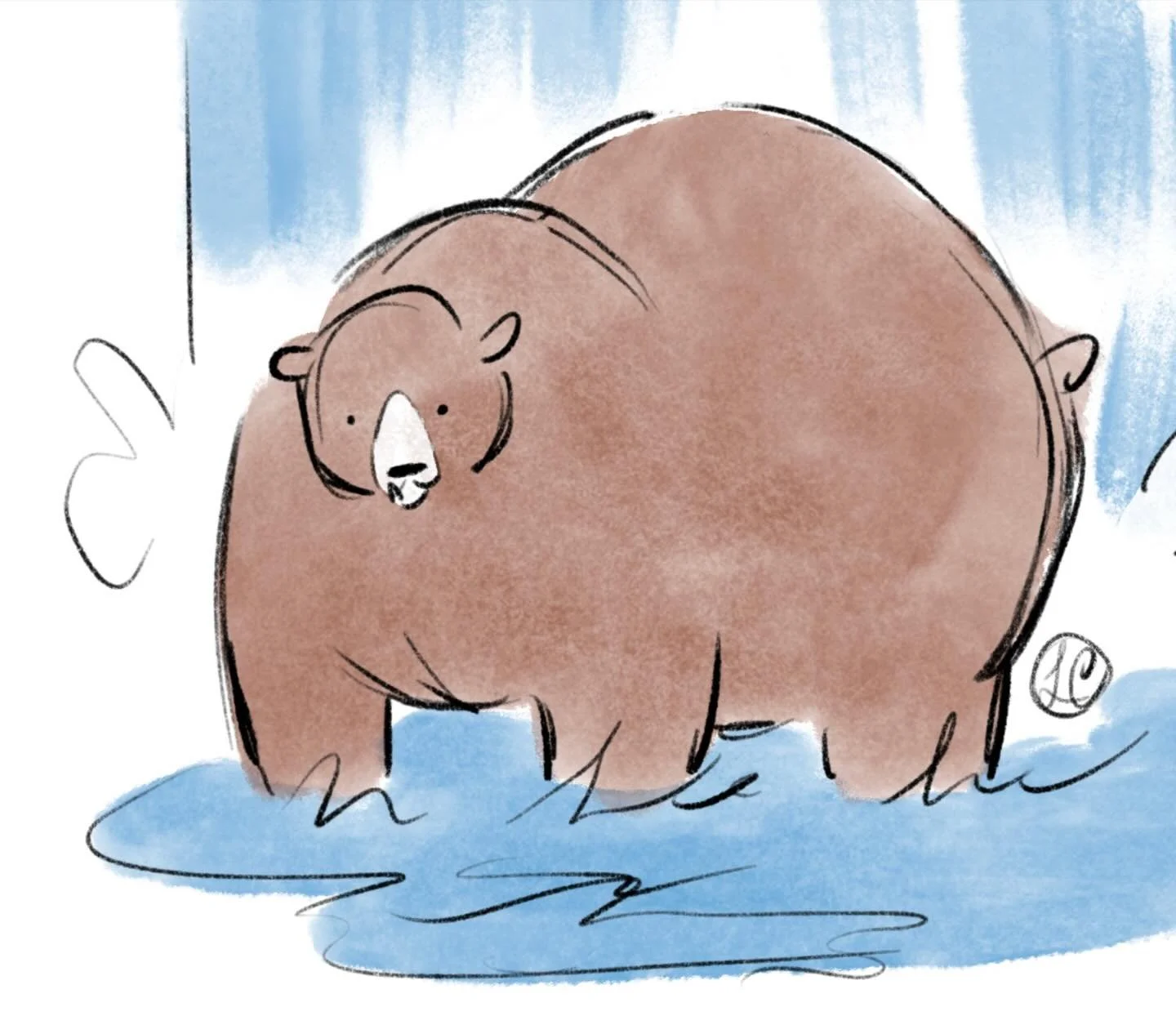 Chunk #fatbearweek #nationalparkservice #sketch #illustration #storyartist #bears #scienceart