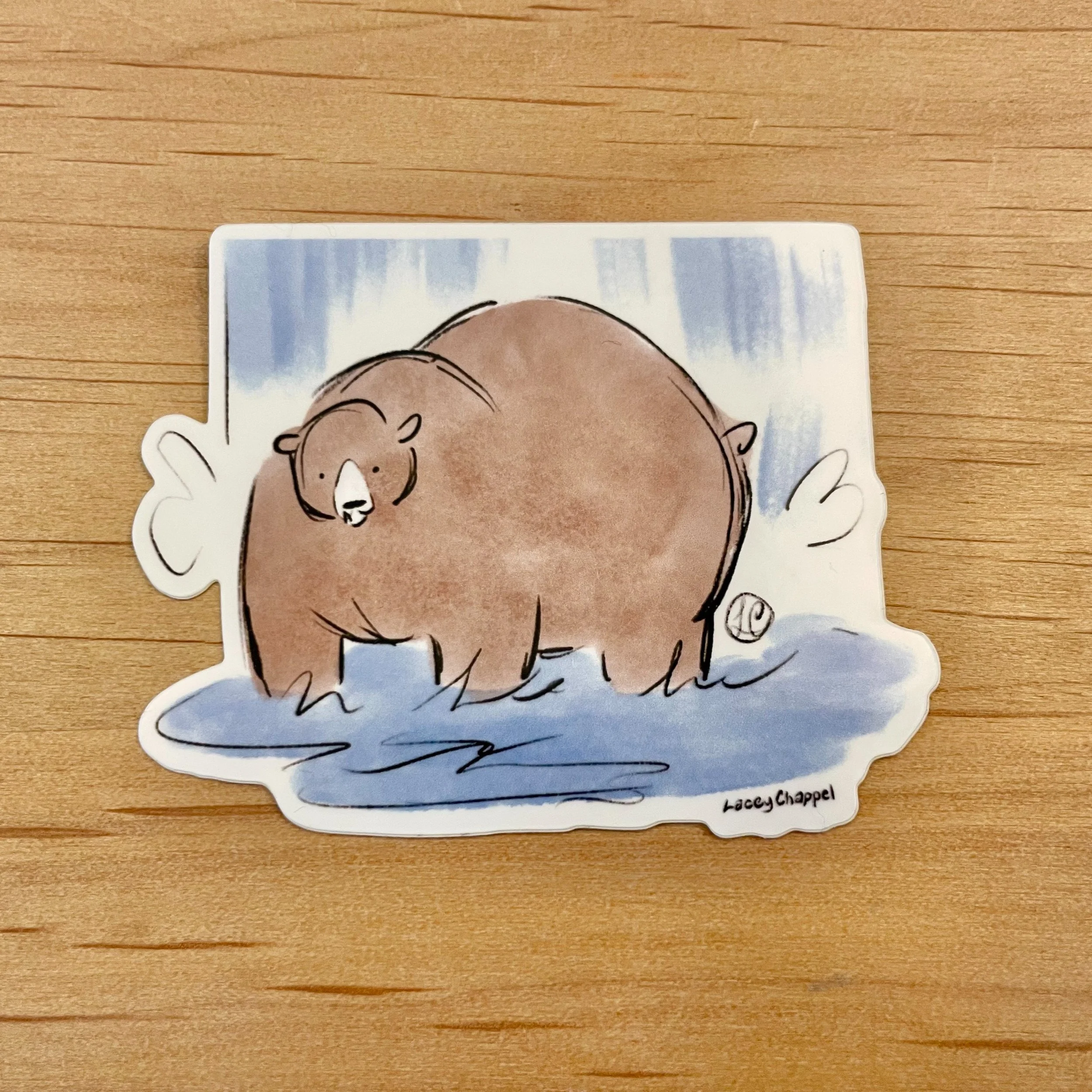Chunk has arrived. Inspired by past champions of Katmai National Park's Fat Bear Week, these vinyl stickers are available in my Etsy store! Link in bio.

#fatbearweek #fatbearweek2025 #fatbearweek2026 #artistsoninstagram #nationalparks #digitalart #c