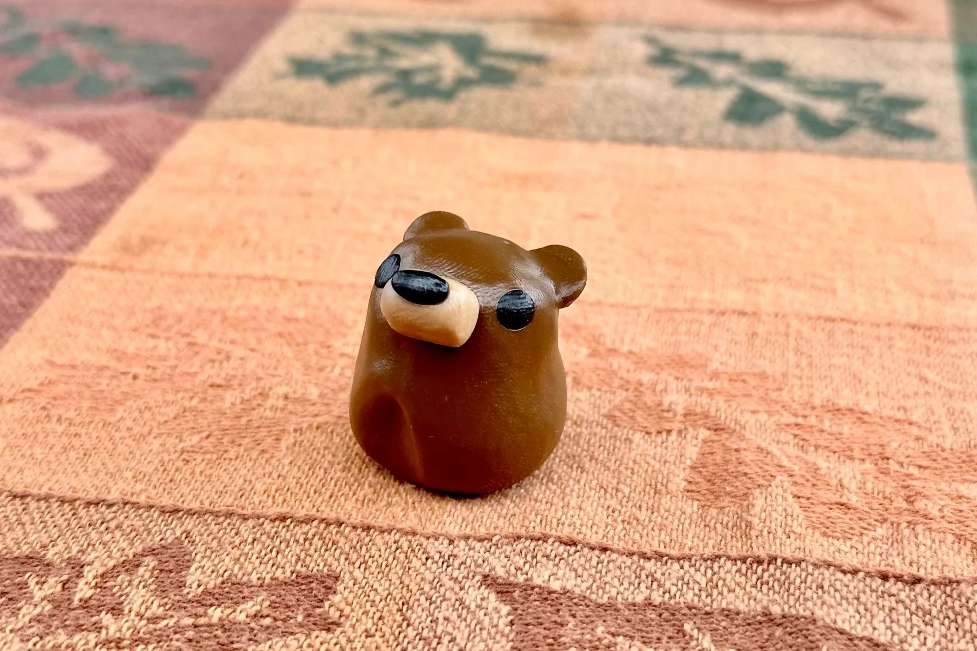 Bear Friends - Sculpted in Polymer Clay, coated in polyurethane finish