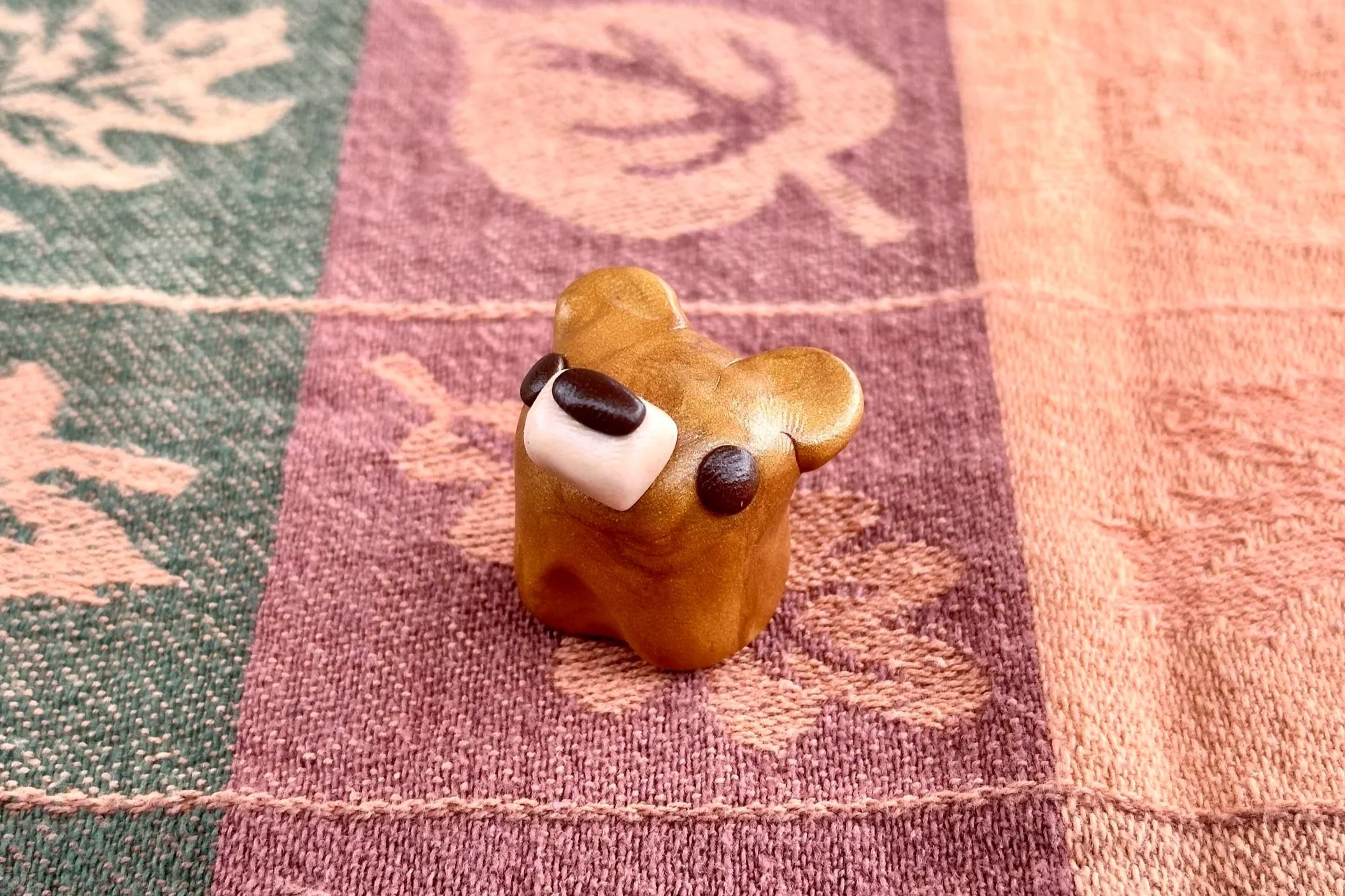 Bear Friends - Sculpted in Polymer Clay, coated in polyurethane finish