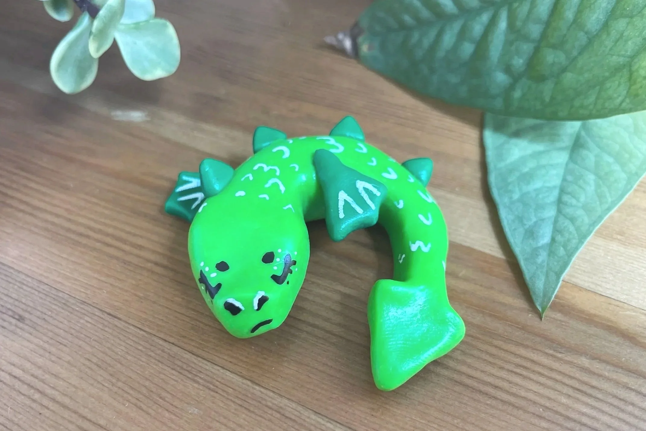 Tahoe Tessie - Sculpted in Polymer Clay, some acrylic paint accents, coated in polyurethane finish
