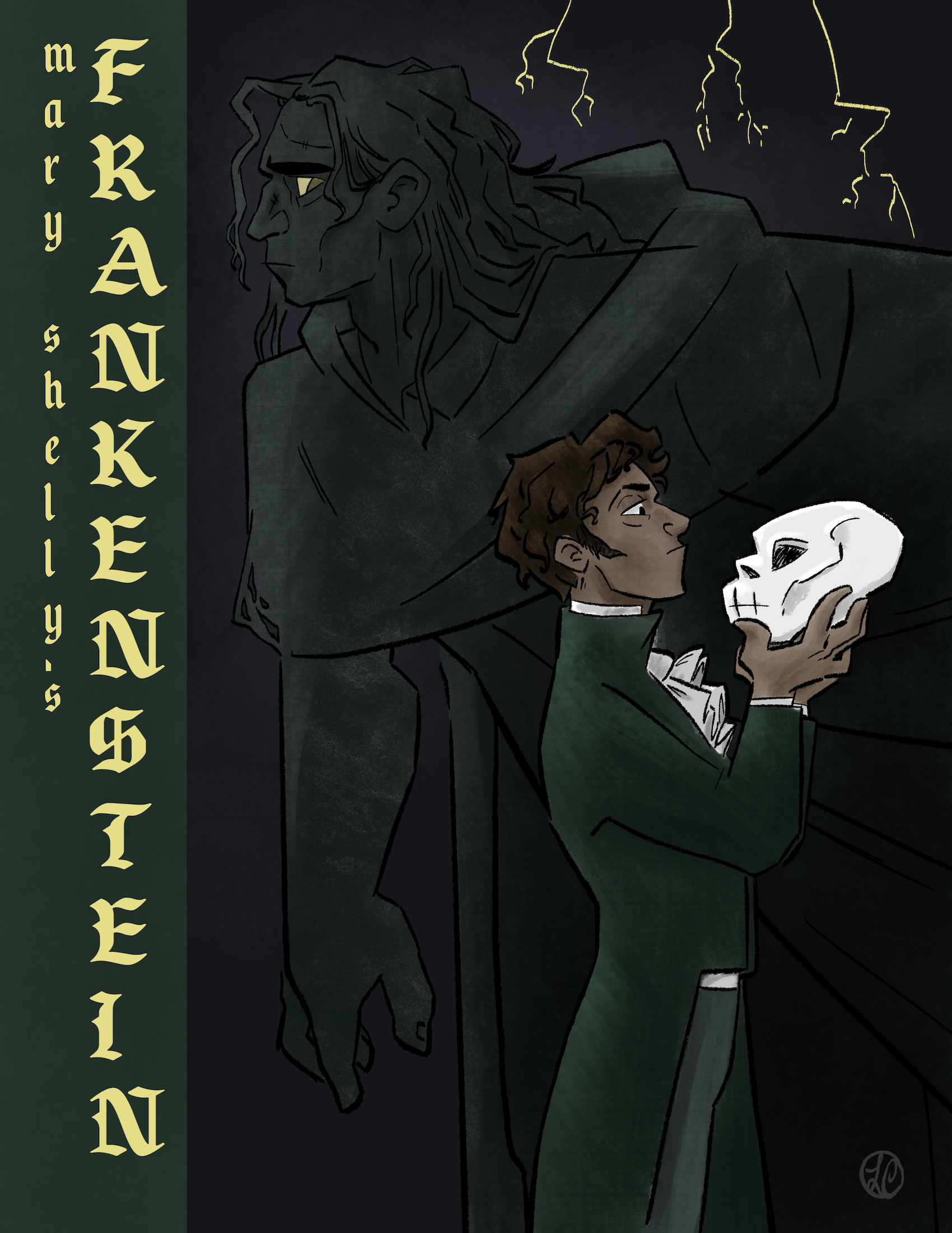 Mary Shelly's Frankenstein Book Cover Design (2026)