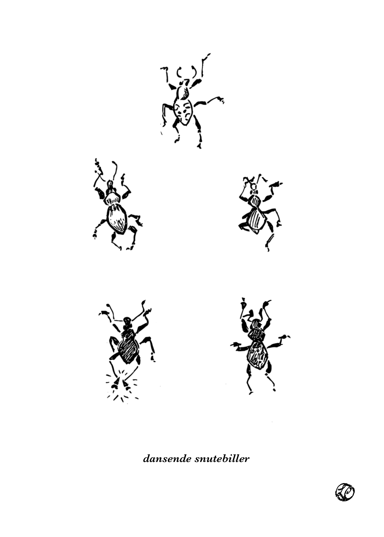 Dancing Weevils (Norwegian) Card Design