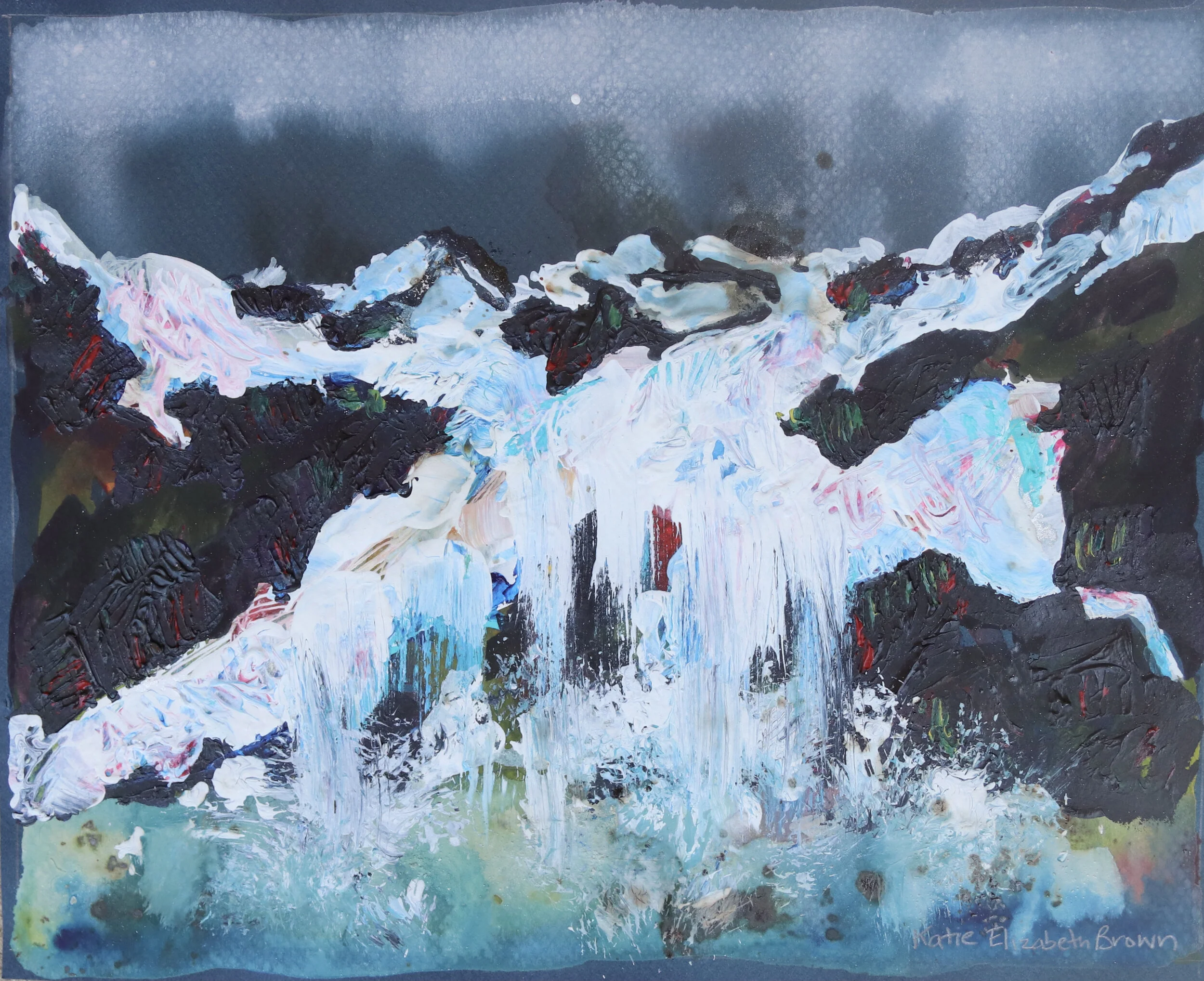 The End II, Acrylic on paper, 8" x 10", 2011