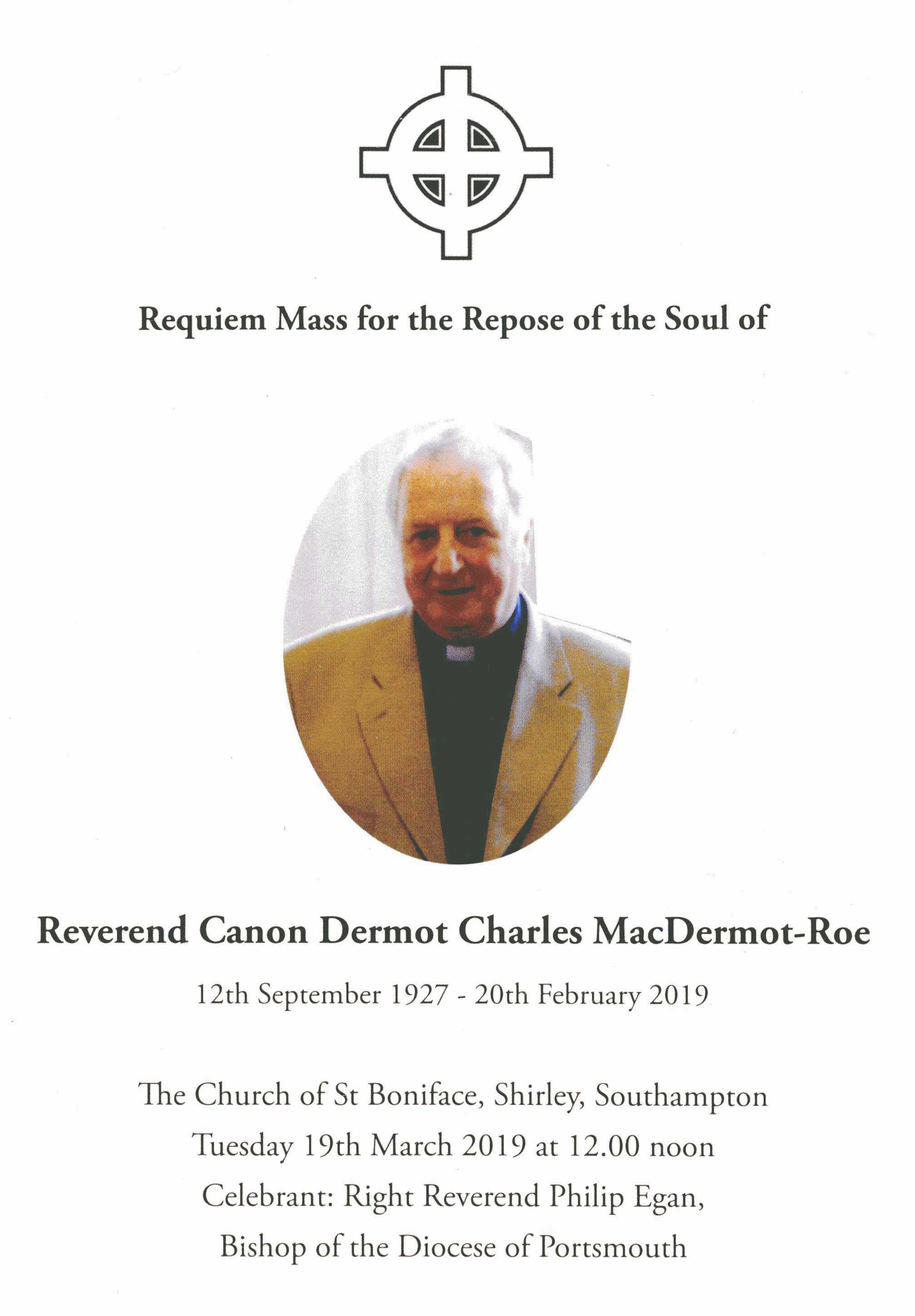 Canon MacDermot-Roe funeral booklet__ front.jpg