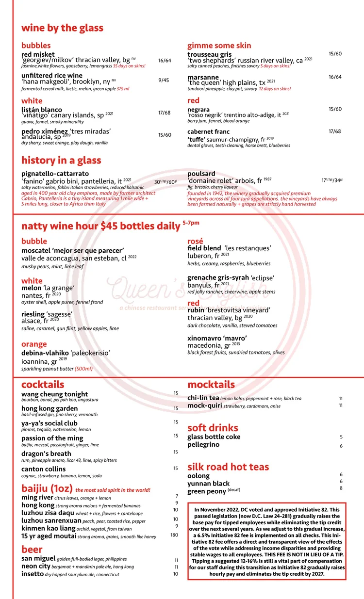 menus — Queen's English