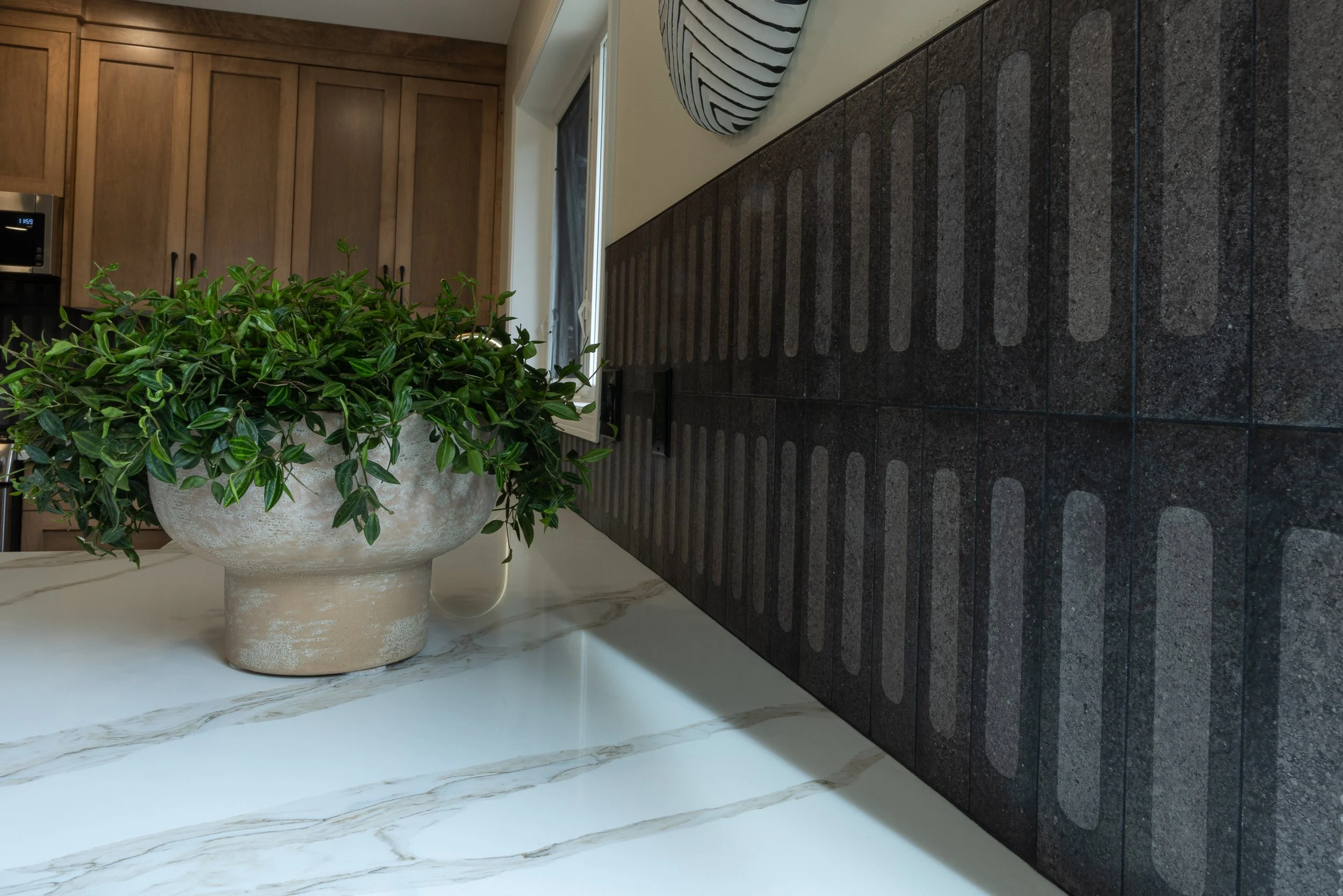 interesting black tile