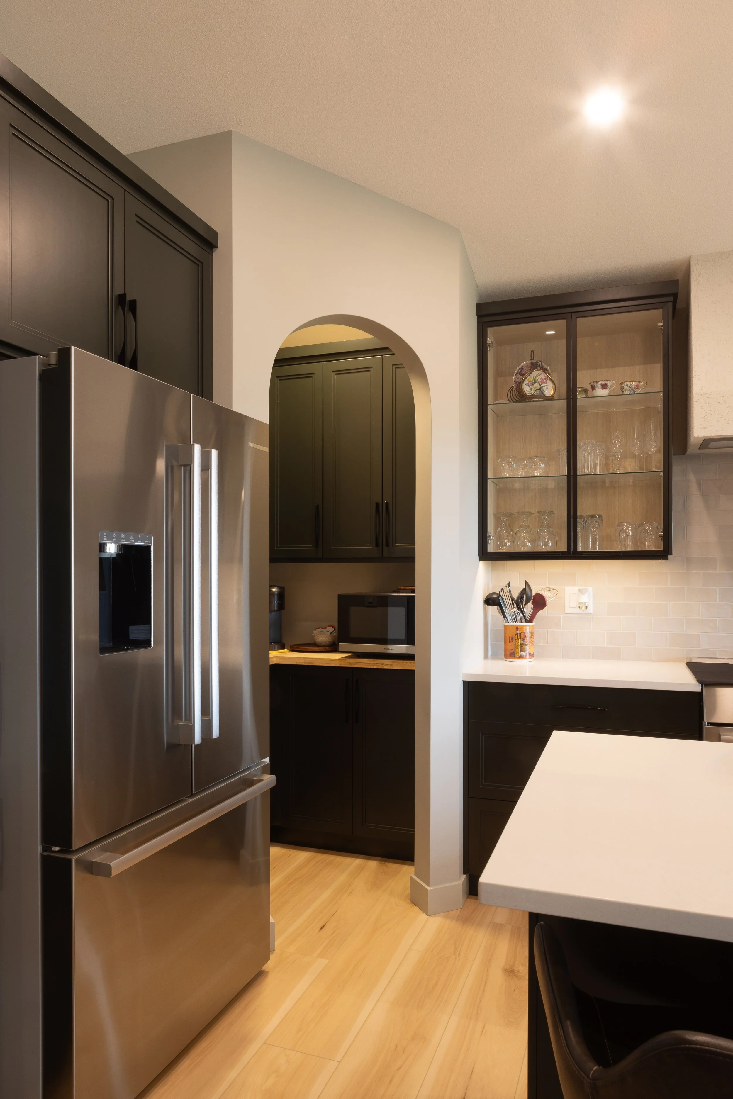 open corner pantry