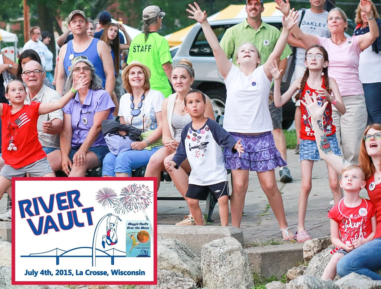 Last year, soaring pole-vaulters captivated the crowd at the River Vault. (Photos by Daniel Schraith.)