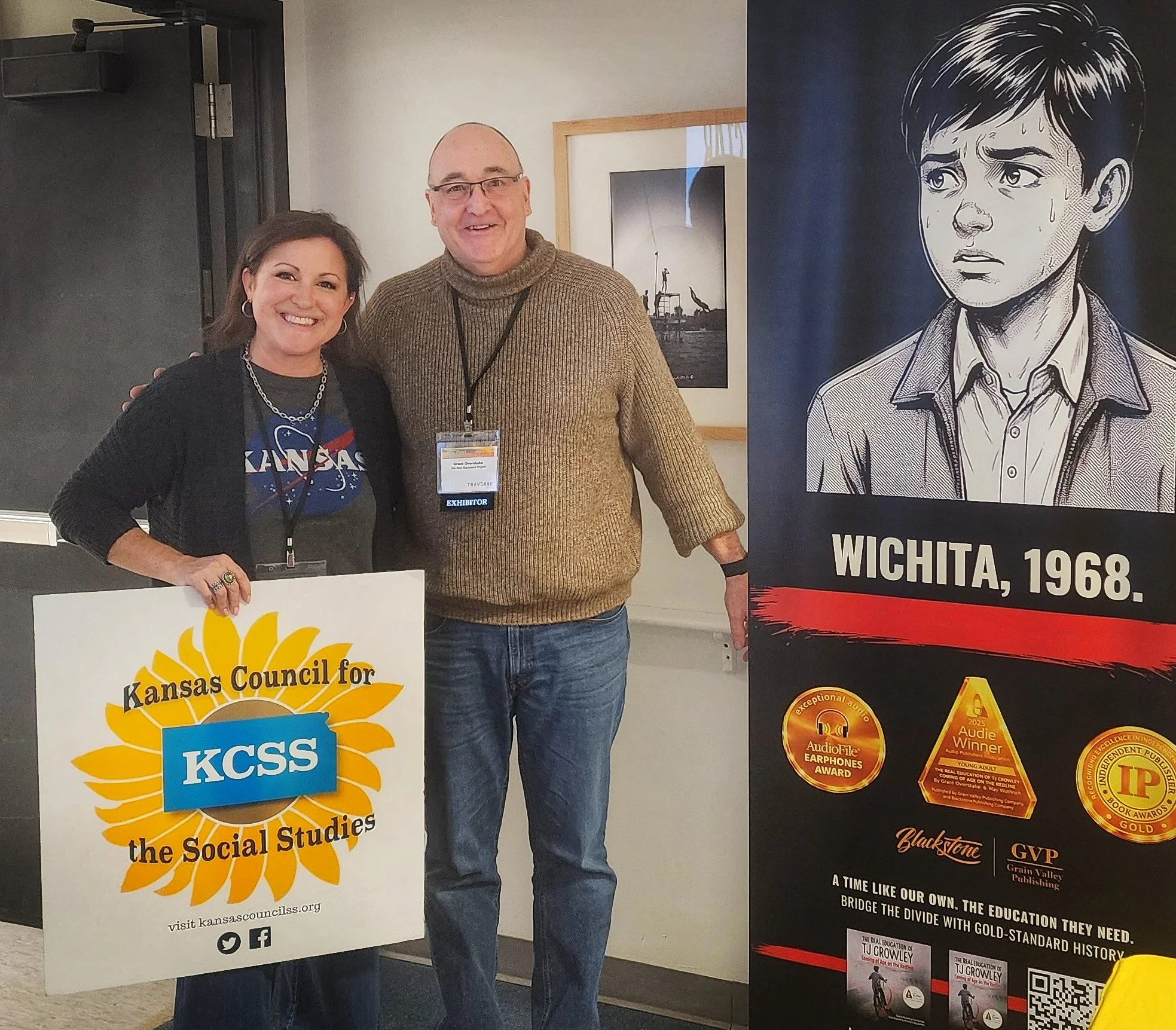 TJ Crowley Introduced to Kansas Social Studies Teachers at 2026 State Convention