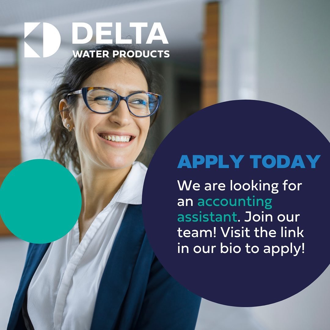 Delta WaterTec is looking for an Accounting Assistant in Langley, BC. Visit the link in our bio to apply!