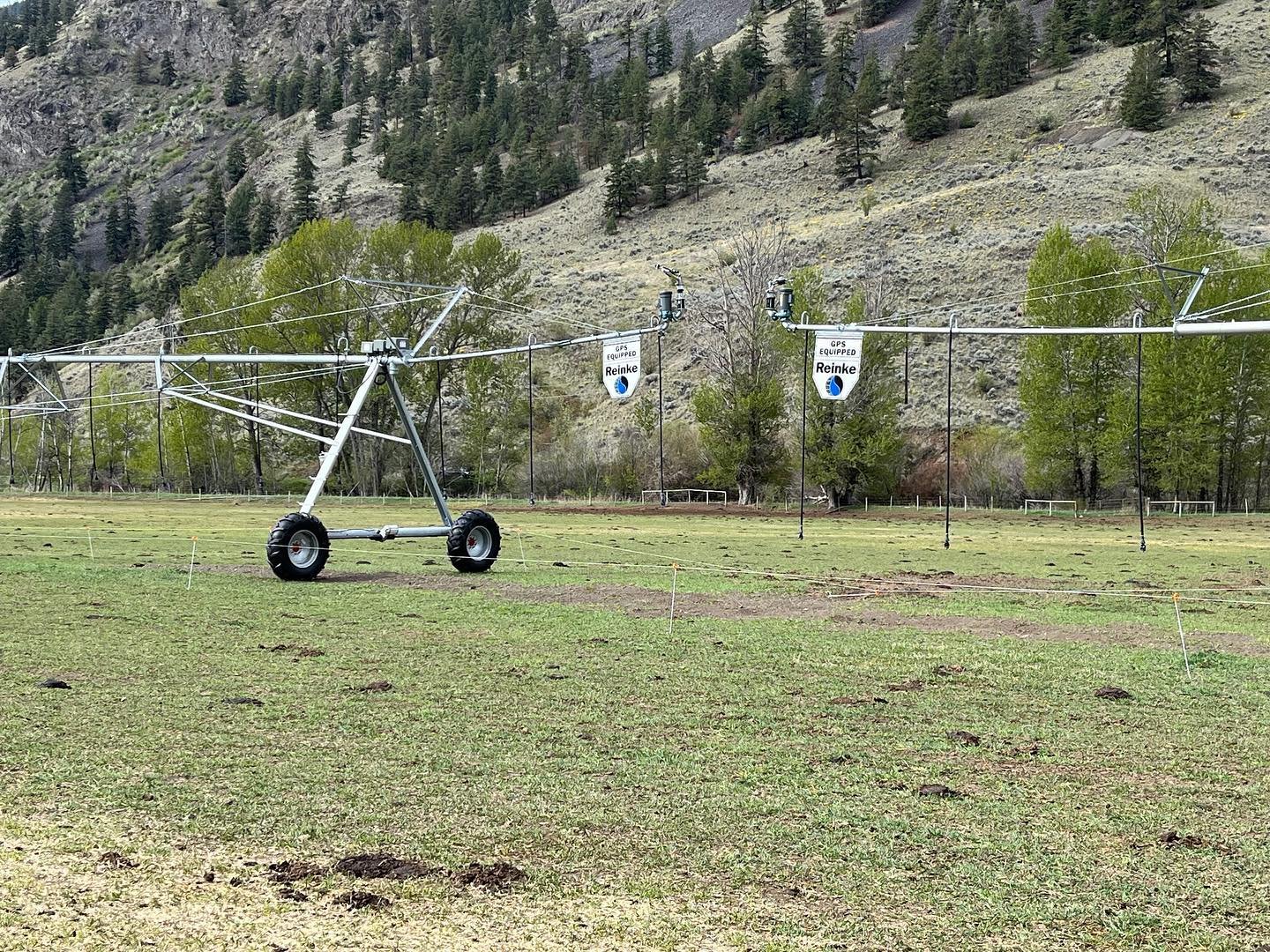 Great job by the Delta pivot team on setup and delivery of two new pivots and mainline installation in Keremeos BC.

If you have an agriculture irrigation requirement and need some ideas making it reality - give the pros at Delta Water Products a cal