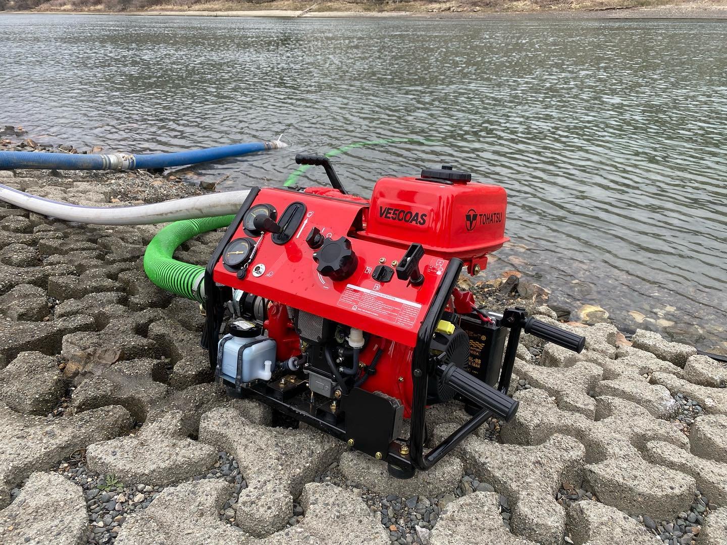 Weather is starting to heat up in BC! Delta is getting geared up with commercial quality, Tohatsu portable fire pumps which offer our customers some serious water power to help protect their assets from the threat of wildfire. 

Be prepared this wild