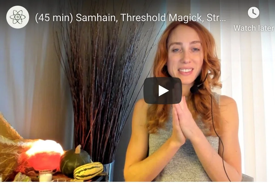 (45 min CLASS) Samhain, Threshold Magick, &amp; Stress Resilience w/ Erin Anderson Kipp