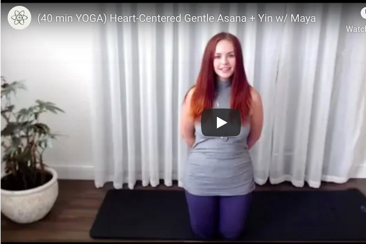 (40 min YOGA) Heart-Centered Gentle Asana + Yin w/ Maya Elena
