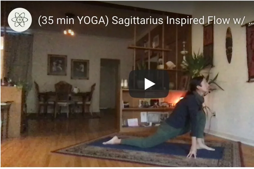 (35 min YOGA) Sagittarius Inspired Flow w/ Anne Baggenstoss