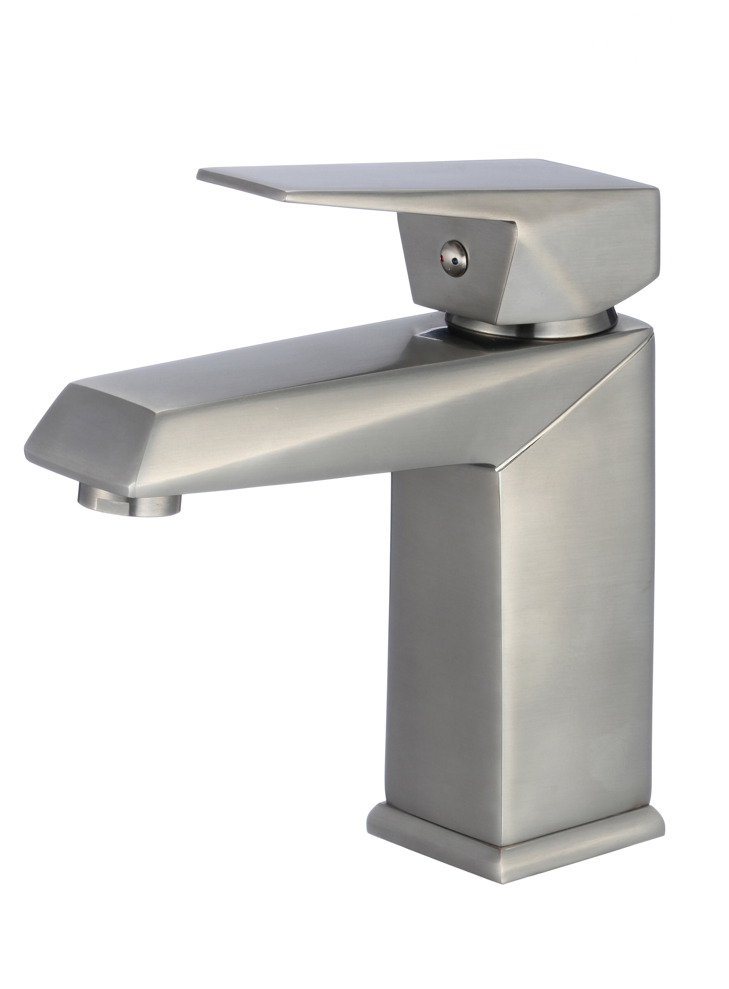 Lavatory Faucet with Angles - Brushed Nickel