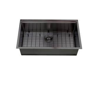 Black Stainless Steel Workstation Sink