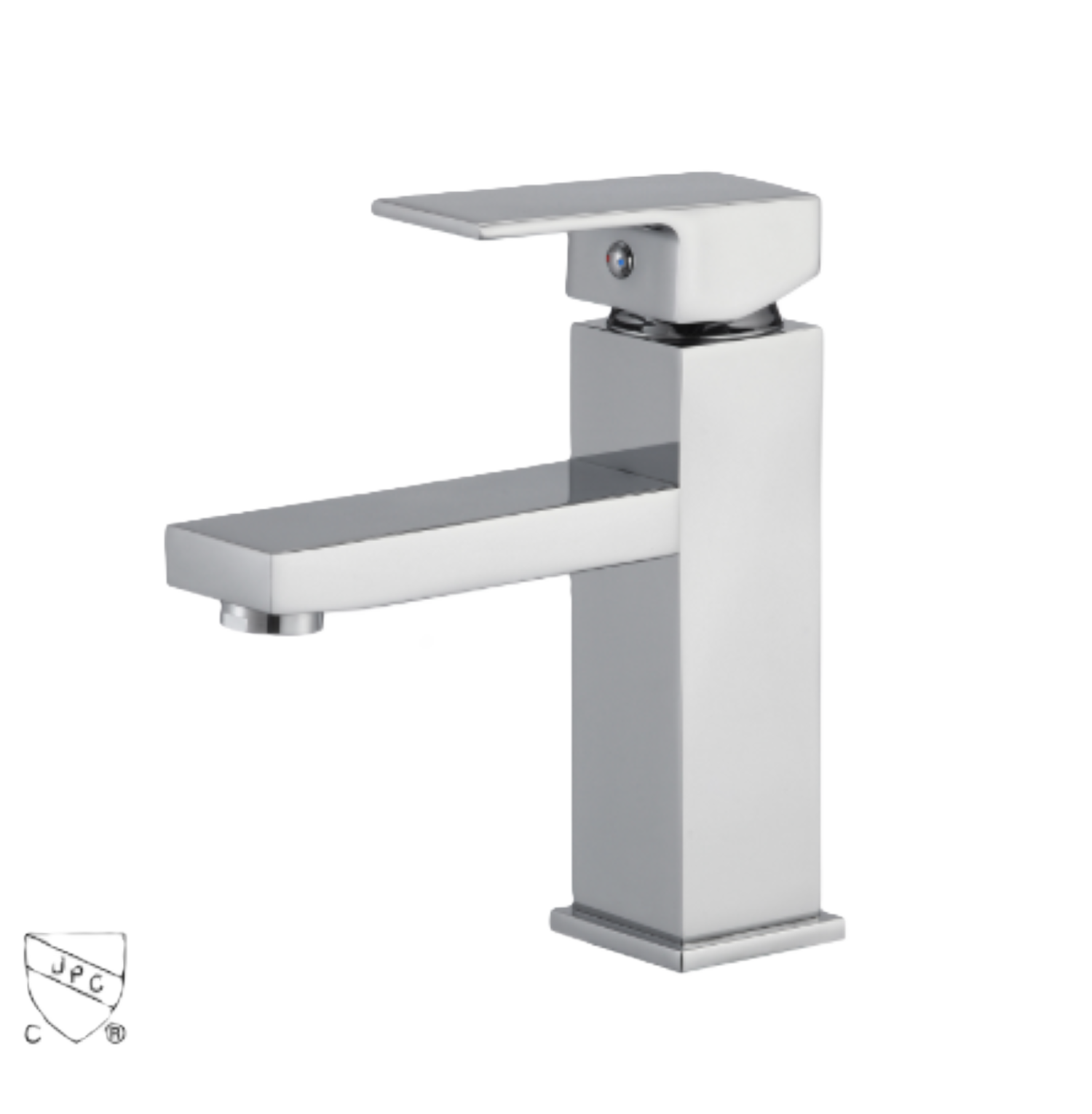 Square Single Handle Deck Mount Bathroom Faucet -3 Finishes