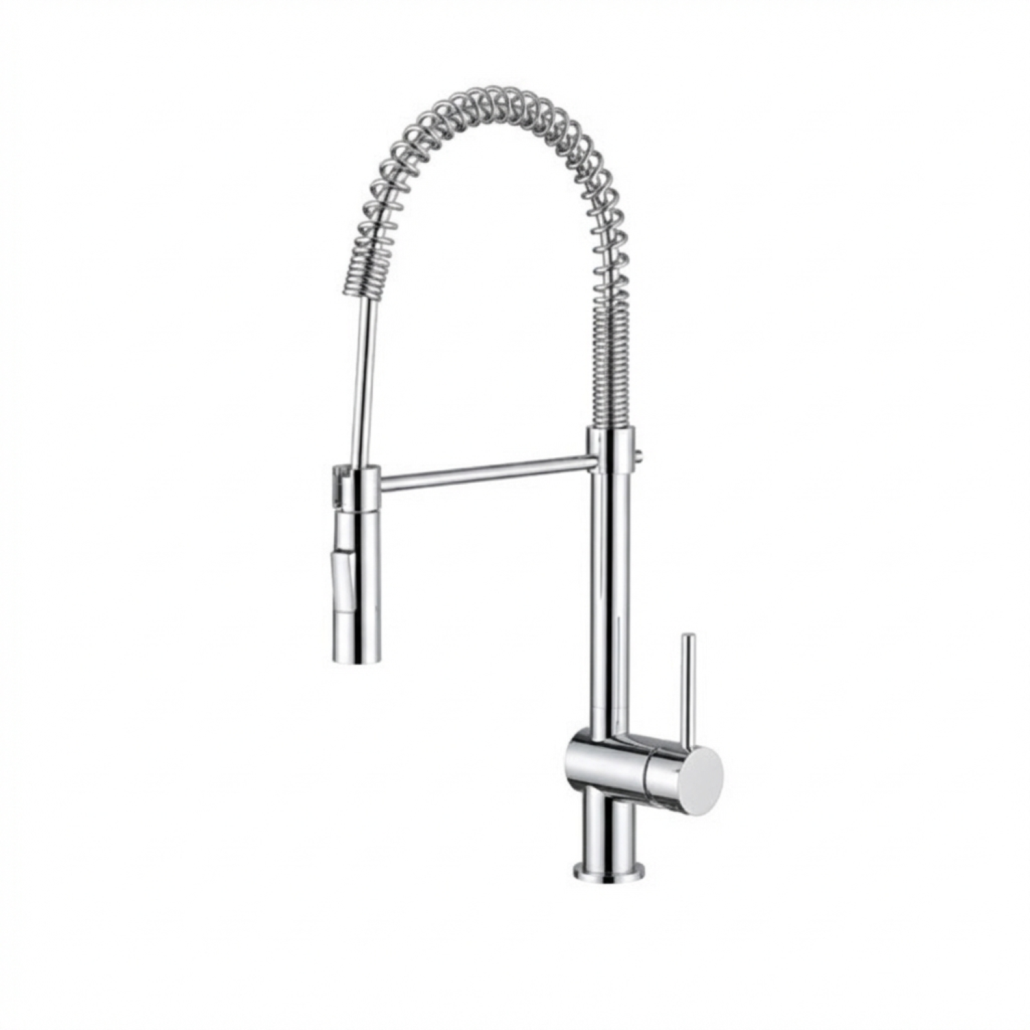 Tall Spring Kitchen Faucet with Pull-down Spout - Three Finishes