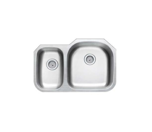 18 Gauge Double Bowl Undermount Kitchen Sink