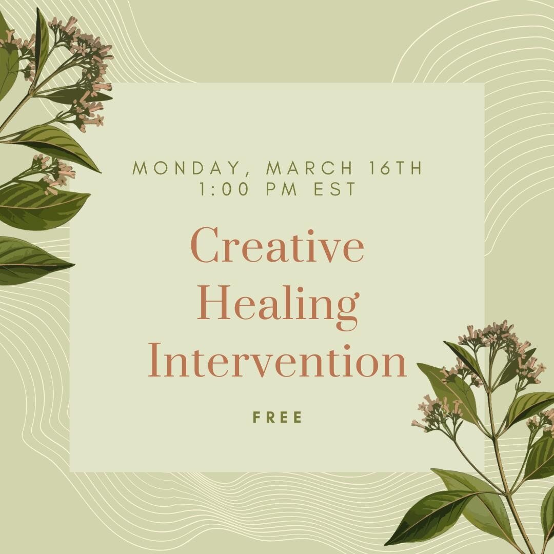 Working from home this coming week? Feeling anxious? Join us for a free creative healing intervention over videoconference this Monday, 3/16 at 1 pm EST. We'll lead you in ecstatic movement, drawing exploration, and guided relaxation (featuring a bed