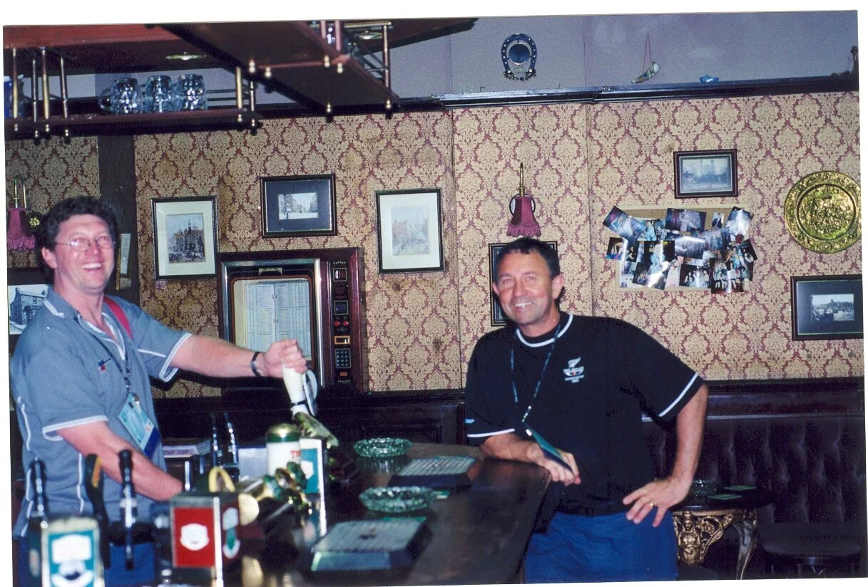 Pulling a pint at The Rover’s Return