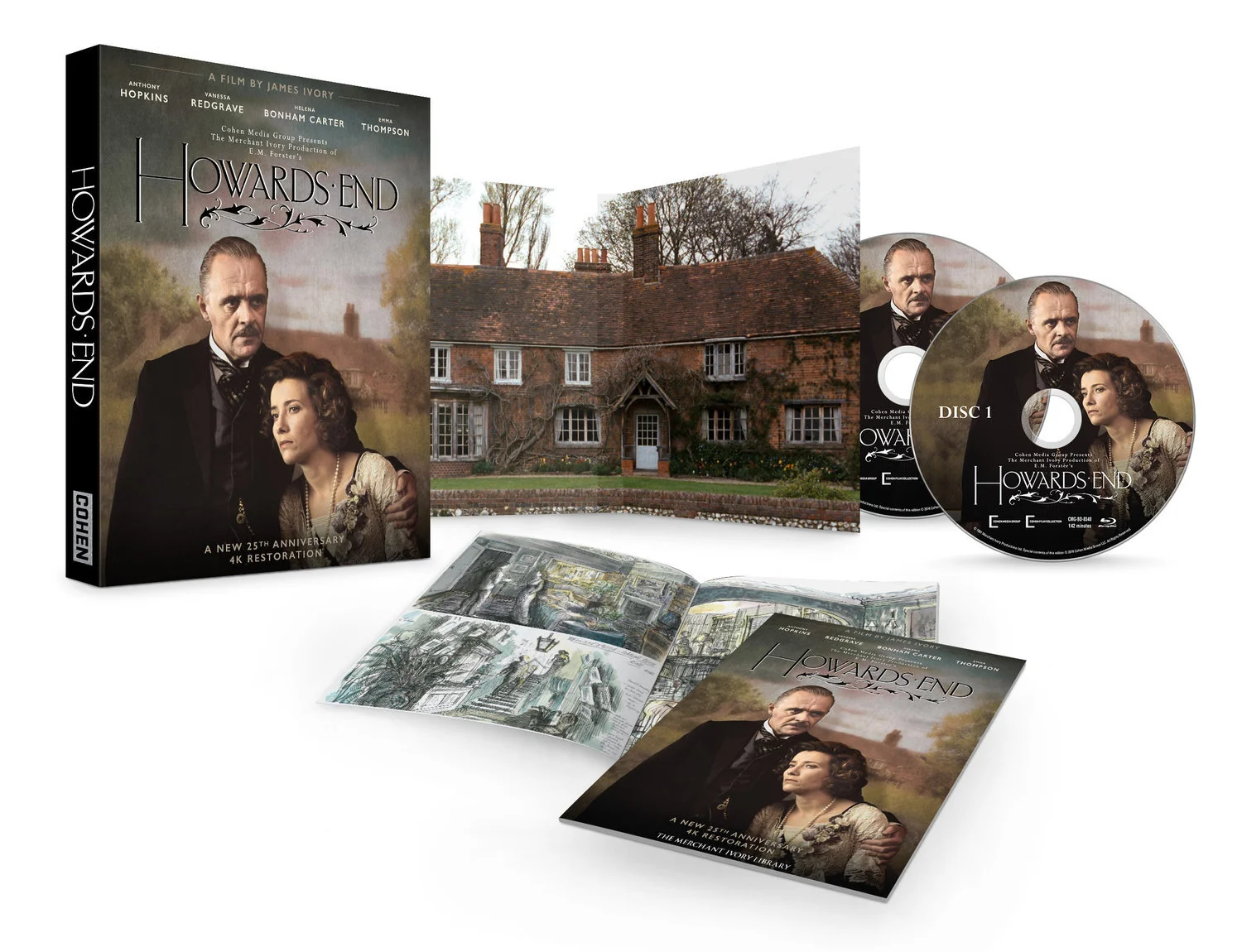 "Howards End"
Special edition Blu-ray packaging
Cohen Media Group