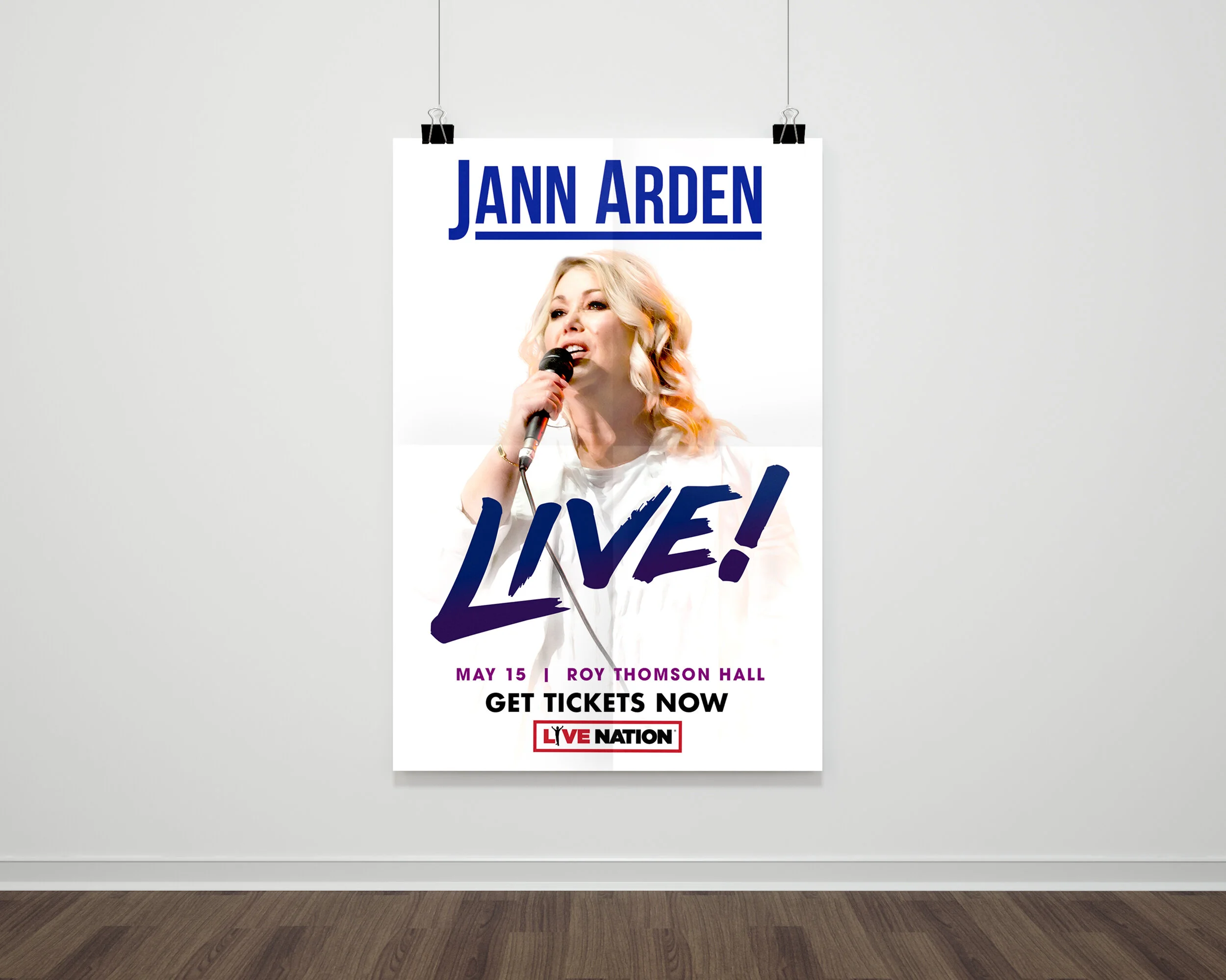 "Jann Arden: Live!"
Concert tour poster design
Live Nation