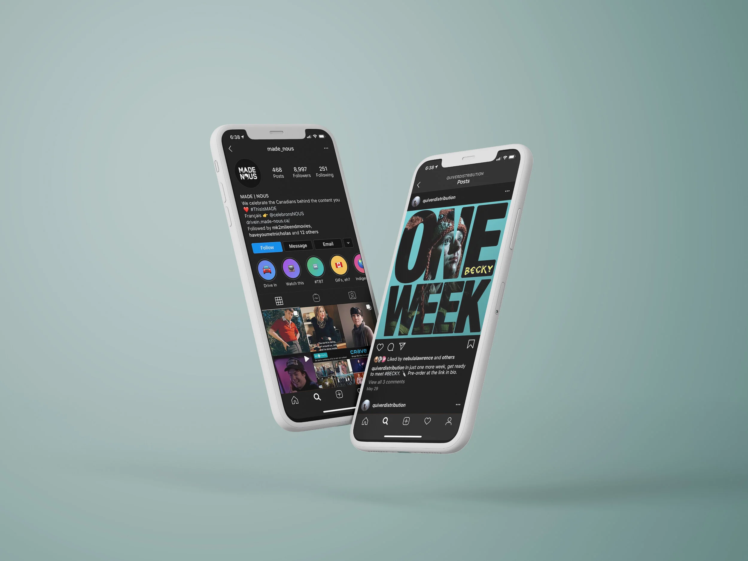 MADE/NOUS & Quiver Distribution
Social media management