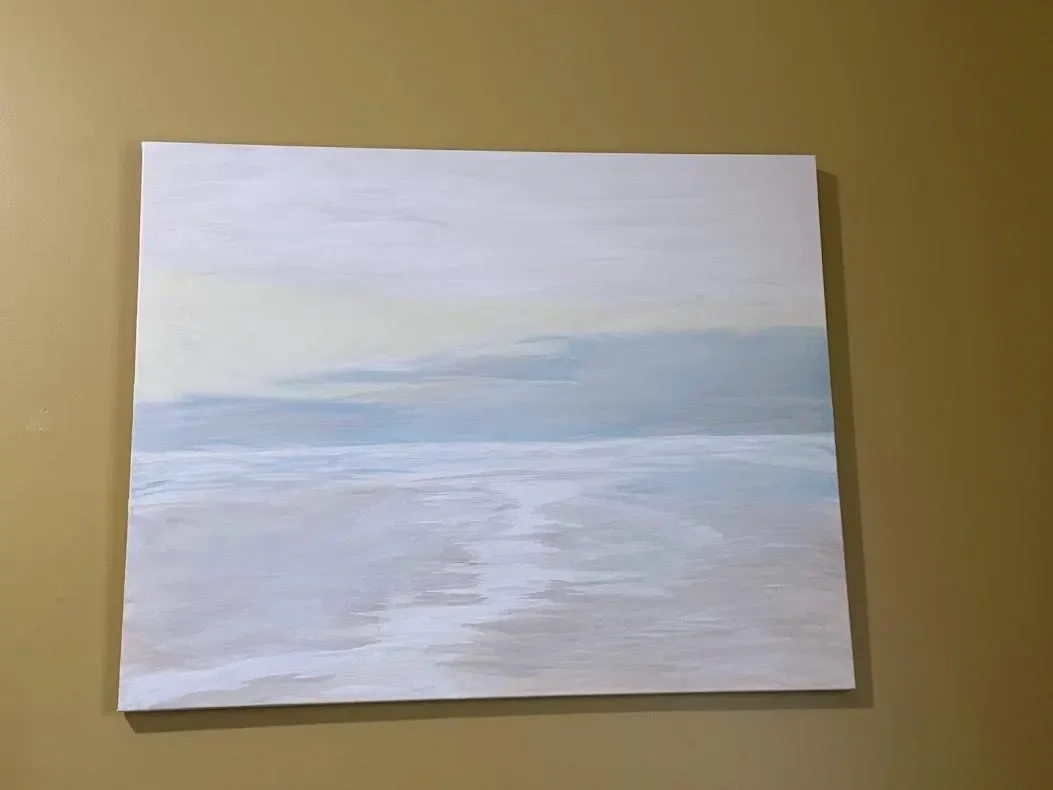 Large Hand Painted Acrylic Minimalist Painting