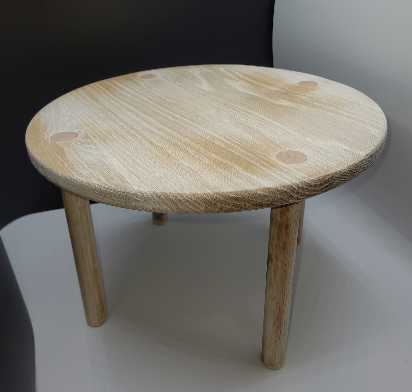 Bleached White Oak Plant Stand
