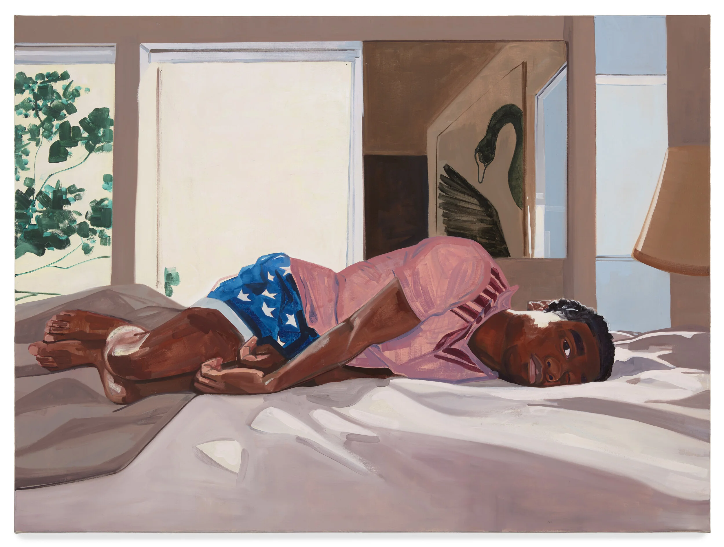 Tajh Rust, Vigil, 2020, Oil on canvas, 70 x 52 inches, courtesy of the artist