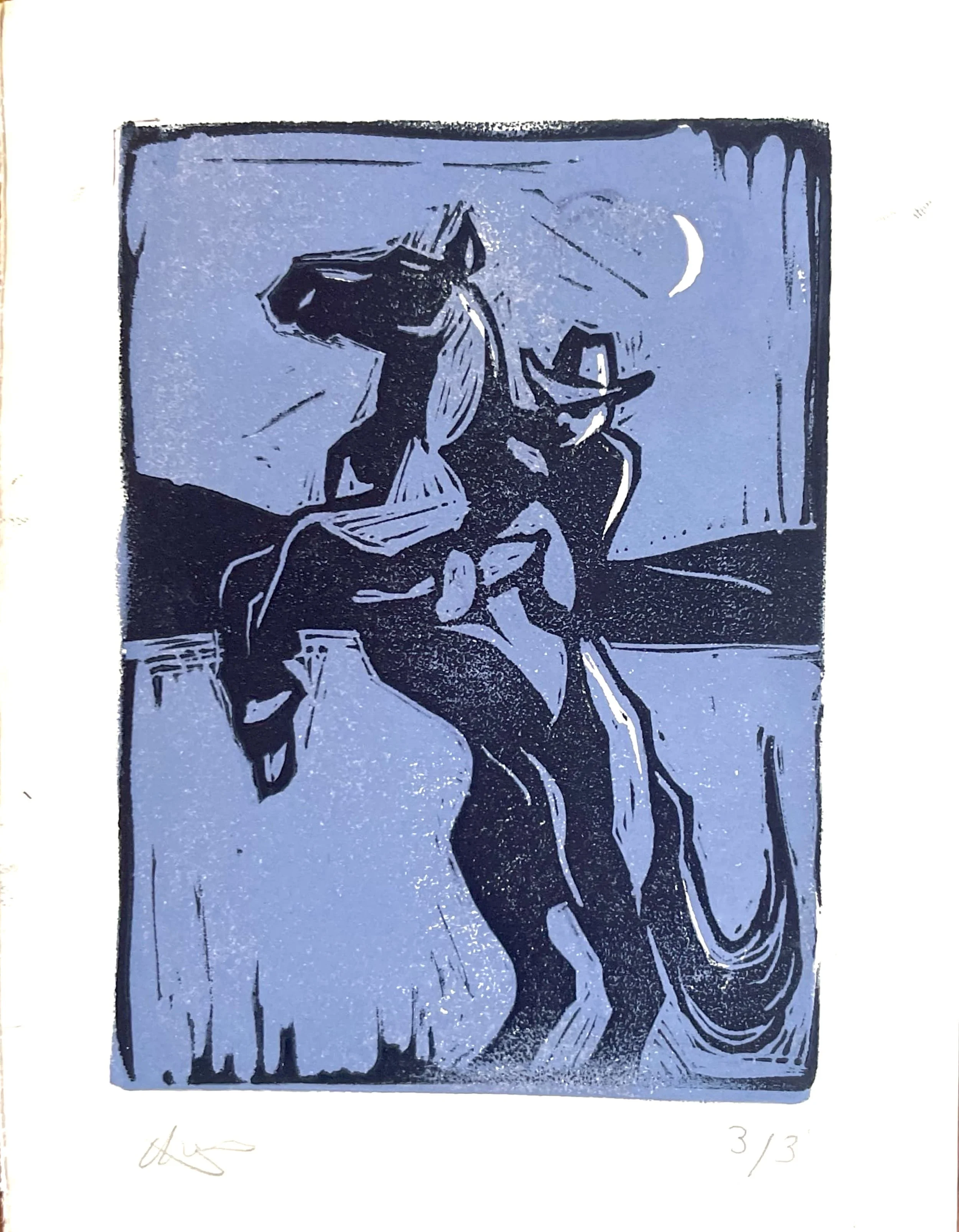 "Ranger" Block Print (4"x6")