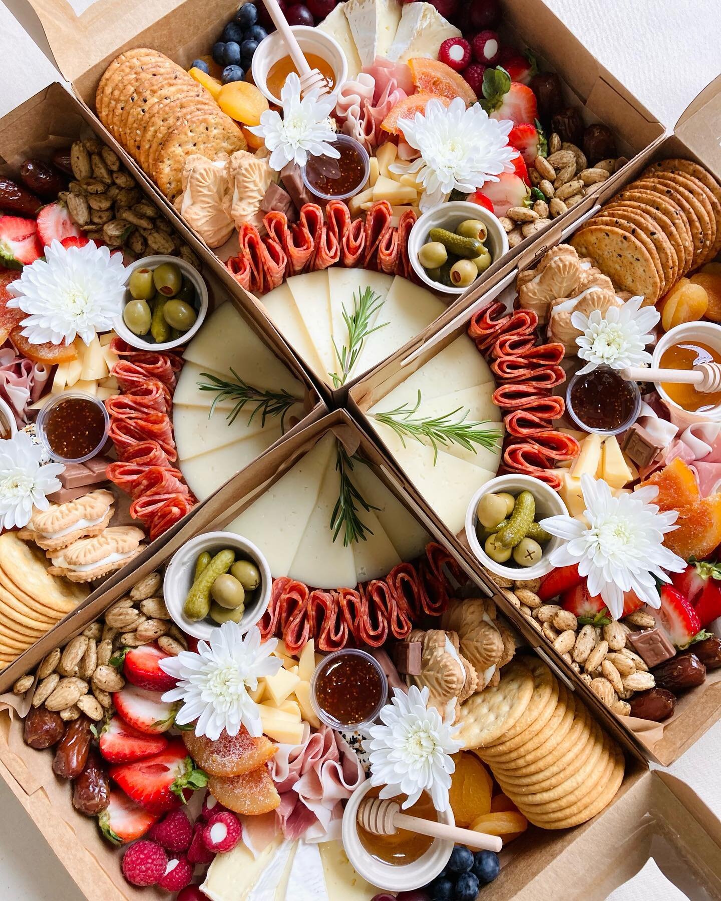 Our original krafted boxes always create a cool looking charcuterie kaleidoscope! Enjoy the weekend! 
.
.
.
.
.
.
.
.
.
.
.
.
#kalediscope #cheeseart #tasty #tastemade #taste #eat #foodie #foodblogger #picnicproposal #picoftheday #eyecandy #oc #irvin