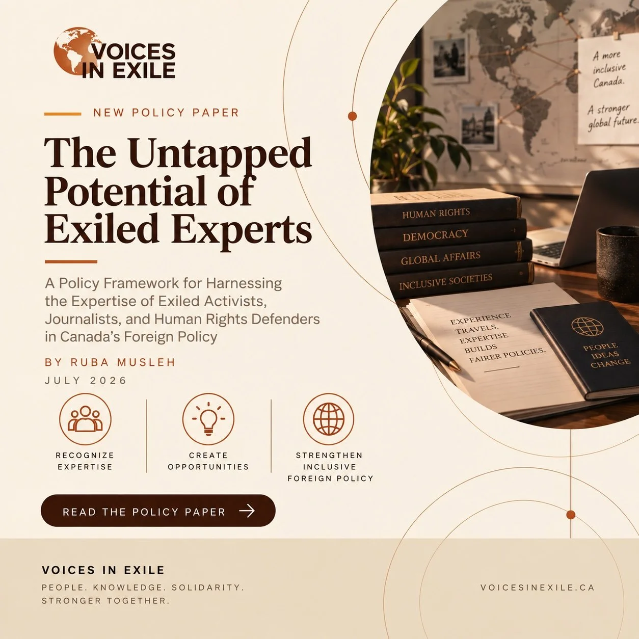      
  

 
  
     
 
 
 
 
 The Untapped Potential of Exiled Experts — Voices in Exile 
 
/* ============ TOKENS — copper / coffee-brown identity (unchanged from source) ============ */
:root{
  --ink:#2B1A10;             /* warm dark brown-black b