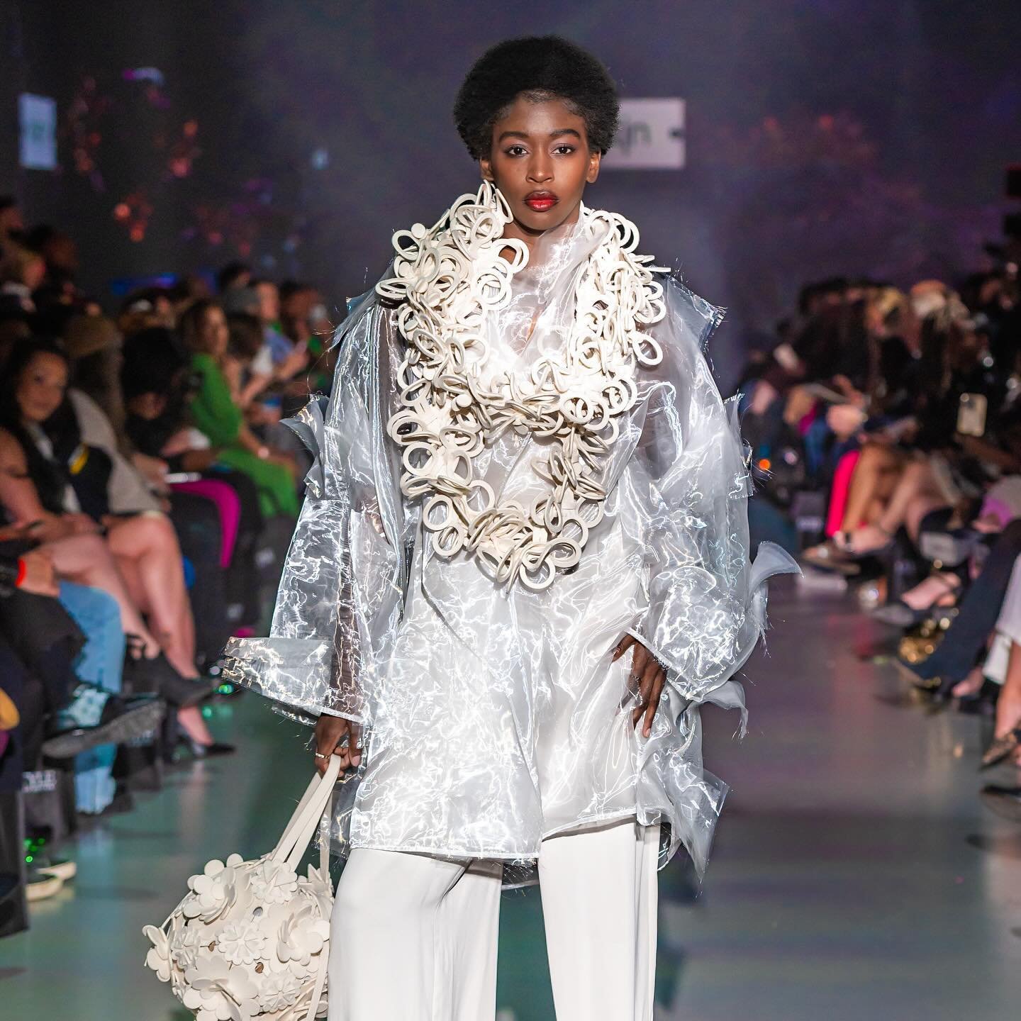 From Nuclear Physics to Fashion &hellip; @kolyetjn designs felt neckwear that is cut and hand-assembled in Canada. 
.
Designer @kolyetjn 
📸 @batchan.official 
Event: @startupfashionweek
Exec. Producer: @jodigoodfellow
Lead Asst. Producer | Dir. of M