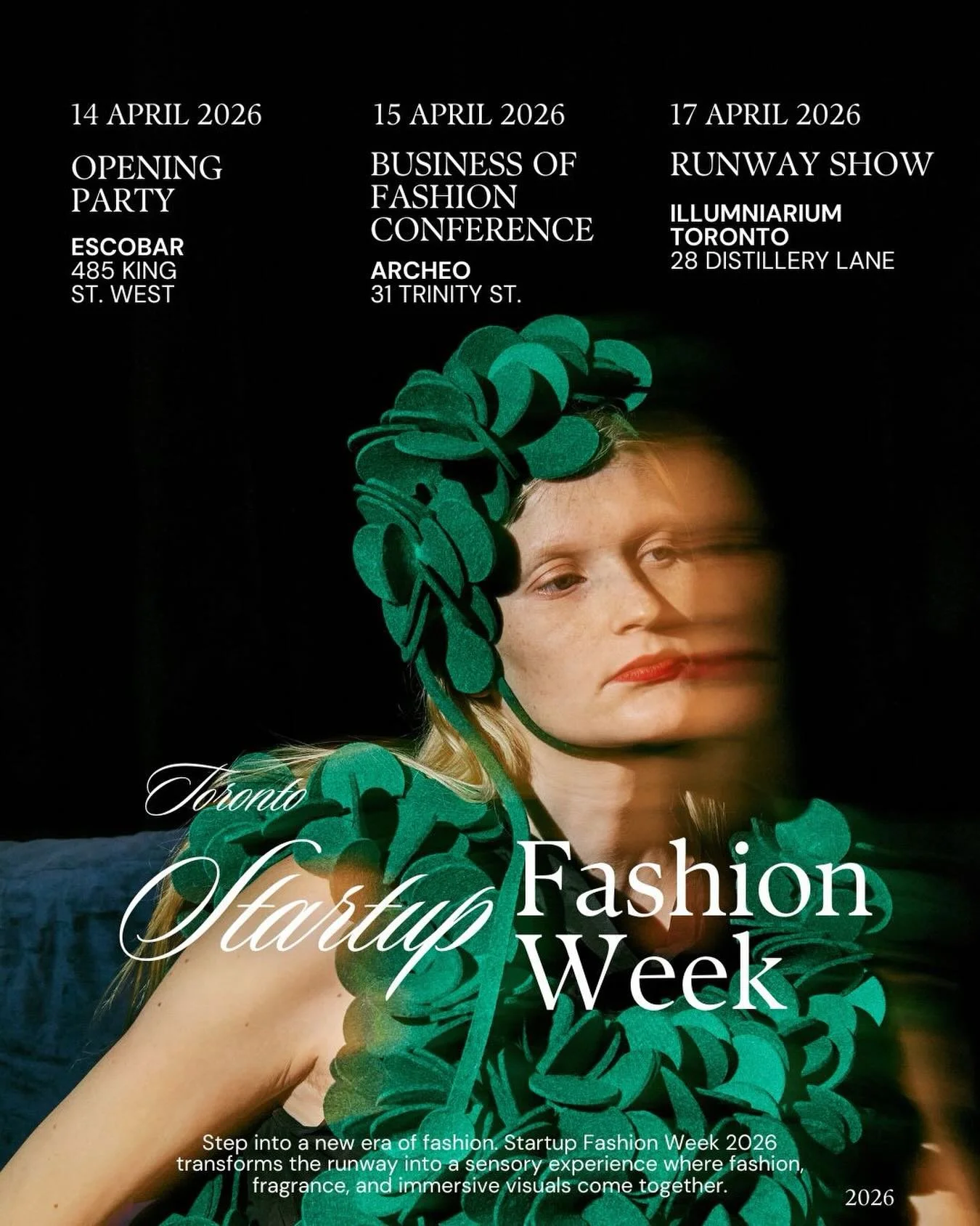 One month to go&hellip; and it&rsquo;s about to get real 👀
Here&rsquo;s what&rsquo;s coming for Startup Fashion Week.
Where new designers step in, show up and shape the future of fashion in Toronto.

Events on April 13 &amp; 16 are Private Invite-On