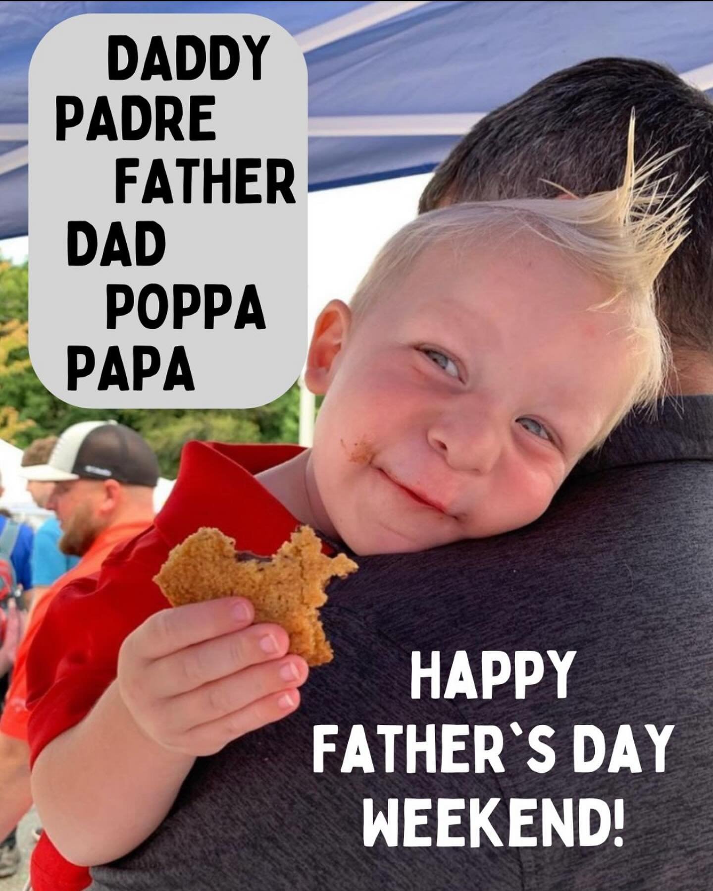 Whatever you call yours, we tip our hats to all the amazing dads out there! Bring your favorite fathers to the market tomorrow and treat him to a smorgasbord of market goodies, some Lewis Franco tunes and friendly farmer handshakes. 

Check our websi