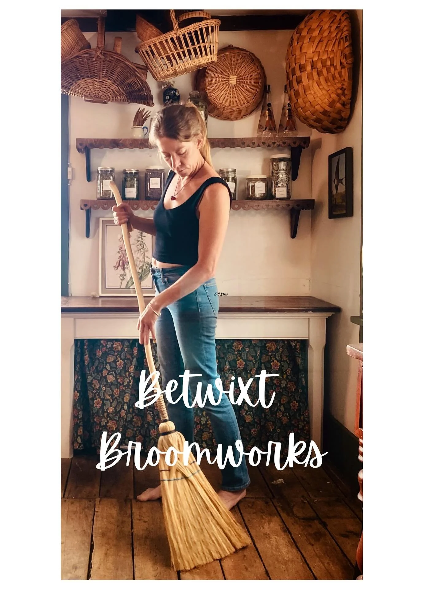 ✨Winter Vendor Spotlight!✨ 
Betwixt Broomworks, formerly Broken Shovel Broomworks, uses sustainable and natural materials to handcraft traditional brooms that honor heritage and earth alike. Meg Carroll, a self-taught artist, is redefining &ldquo;fun